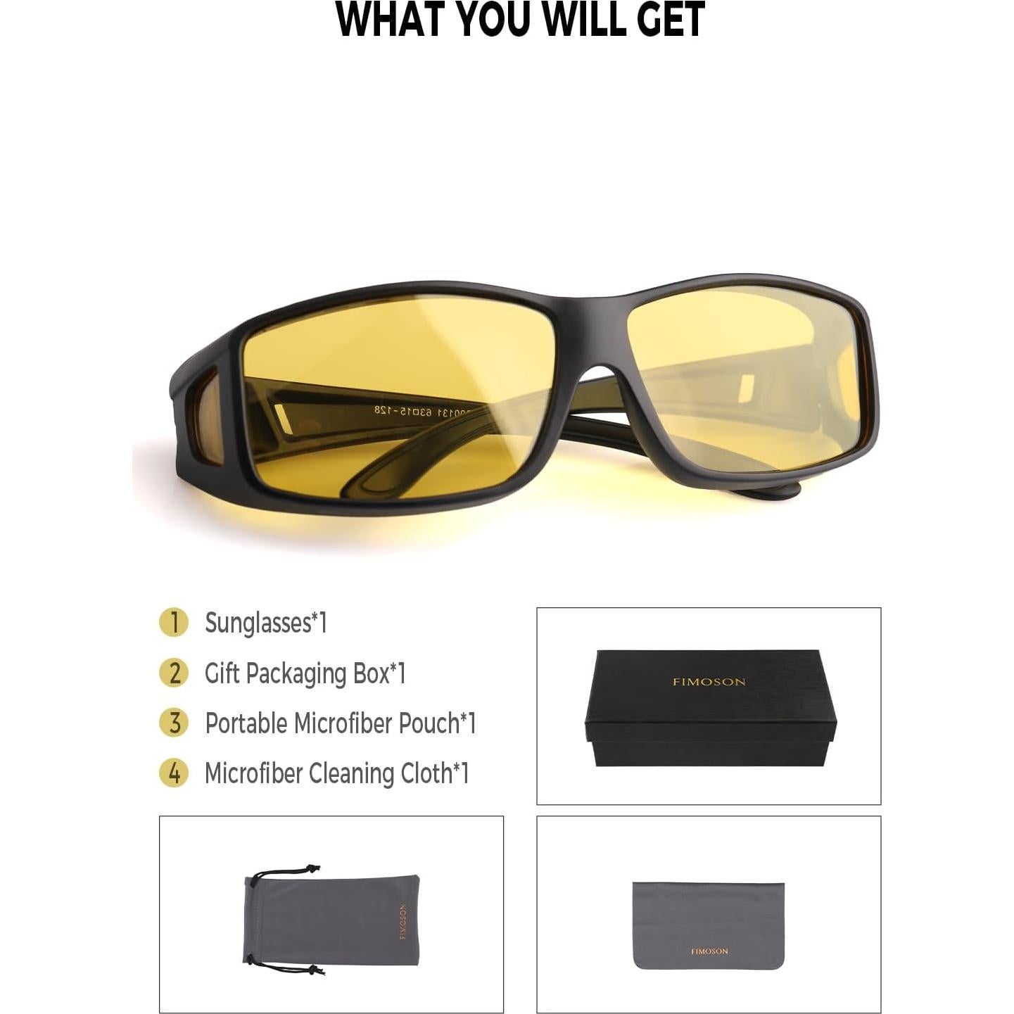 Gafas de Conducción Nocturna FIMOSON TYM006-1 Polarizadas