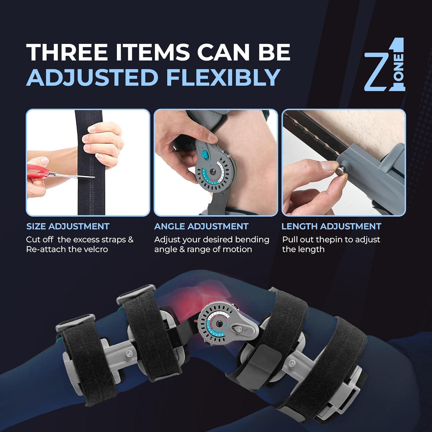 Rodillera Inmovilizadora Z1 K9 Eco Ajustable para Recuperación