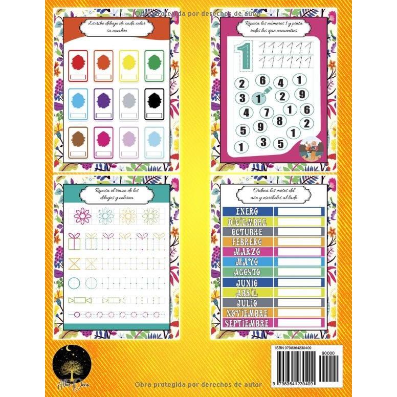 Actividades y Juegos para Personas con Alzheimer o Demencia | Estimulación Cognitiva: Ejercicios Fáciles a Color y Tamaño Grande para Fases Moderada y ... en Personas Mayores) (Spanish Edition)