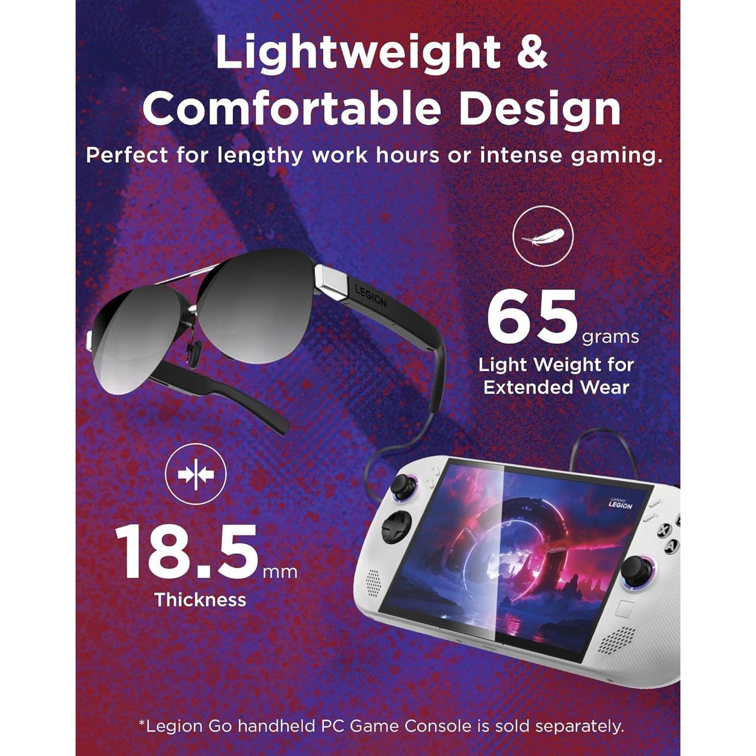 Lenovo Legion Glasses Gen 2 - Gafas Micro-OLED FHD 120Hz