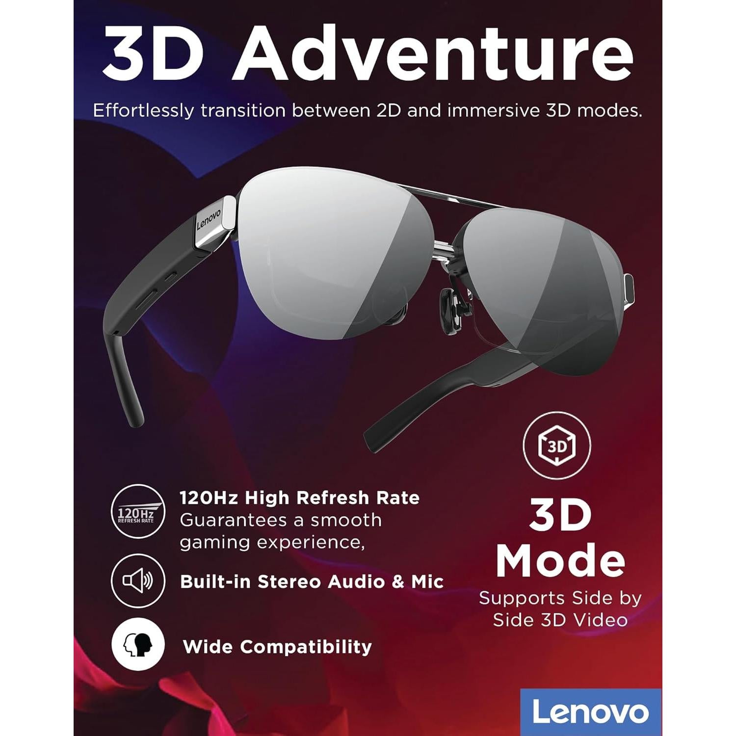 Lenovo Legion Glasses Gen 2 - Gafas Micro-OLED FHD 120Hz