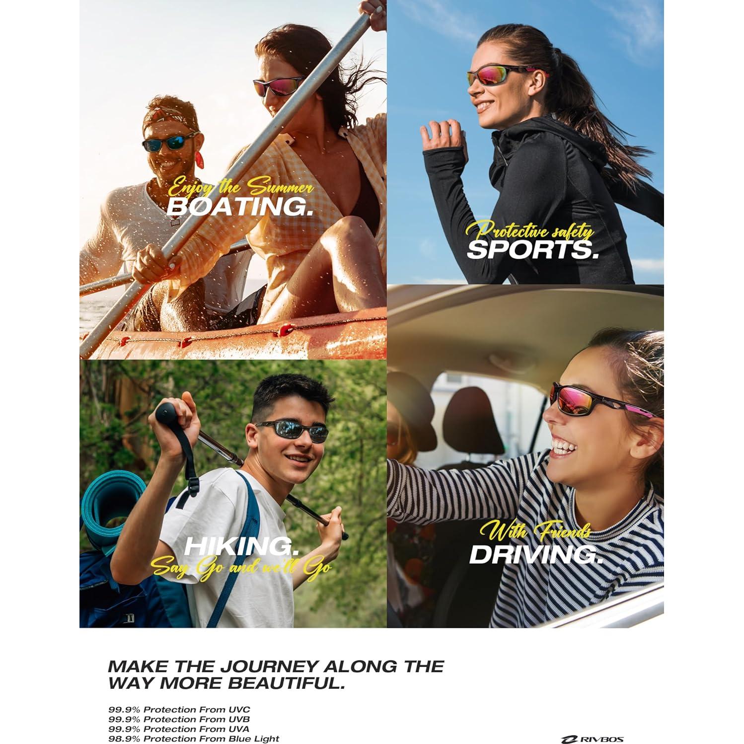 Gafas de sol RIVBOS RB833 UV Polarizadas para Deportes