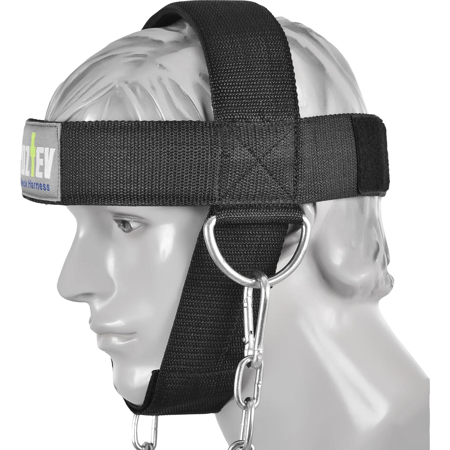 Arnés para Cuello POZTEV con Cadena Ajustable - Fortalece Músculos