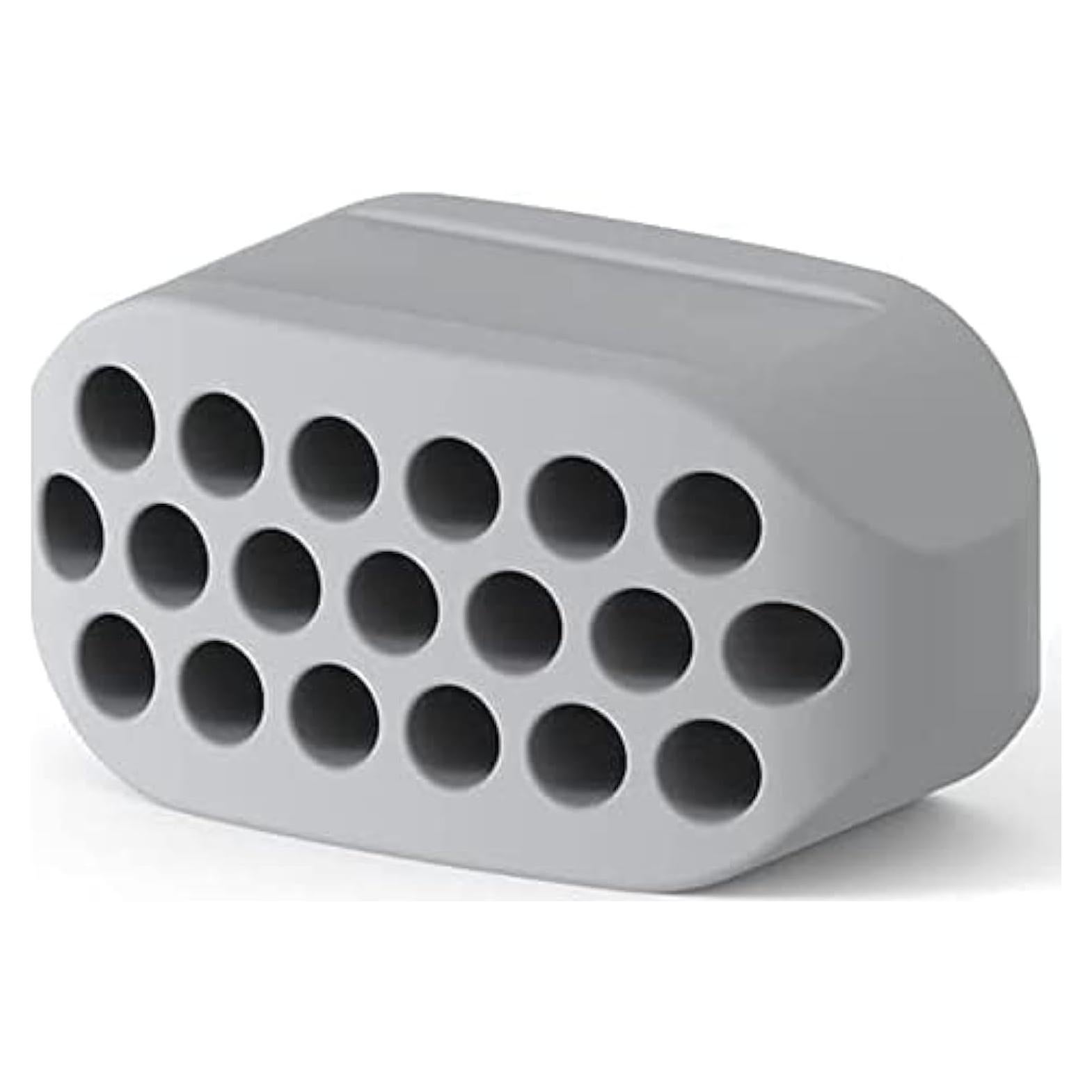 Gray Jaw Exerciser Ball Food Grade Silicone Chewing Device Jaw Exerciser Tablets Jawline Exercise Sculptor Facial Fitness Accessories Exerciser for Men and Women Grip Strengtheners