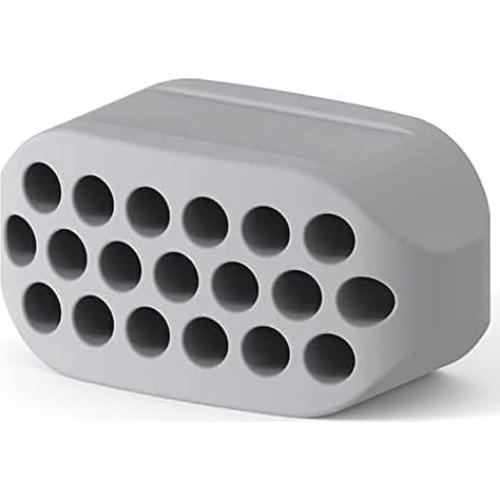 Gray Jaw Exerciser Ball Food Grade Silicone Chewing Device Jaw Exerciser Tablets Jawline Exercise Sculptor Facial Fitness Accessories Exerciser for Men and Women Grip Strengtheners