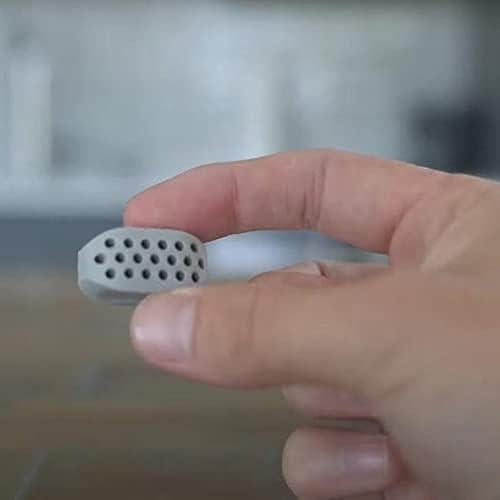 Gray Jaw Exerciser Ball Food Grade Silicone Chewing Device Jaw Exerciser Tablets Jawline Exercise Sculptor Facial Fitness Accessories Exerciser for Men and Women Grip Strengtheners