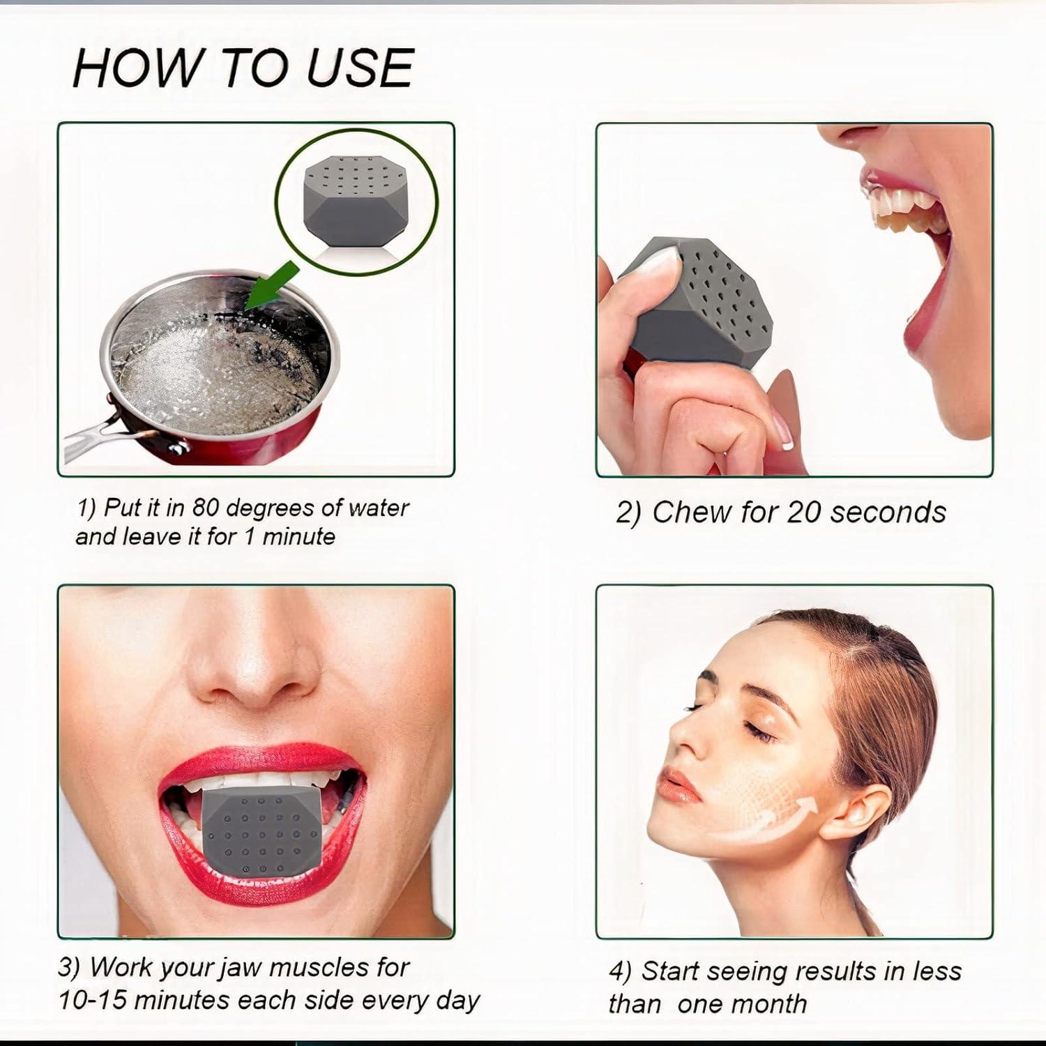 Ejercitador de Mandíbula U'Real - Reductor Facial Silicona BPA