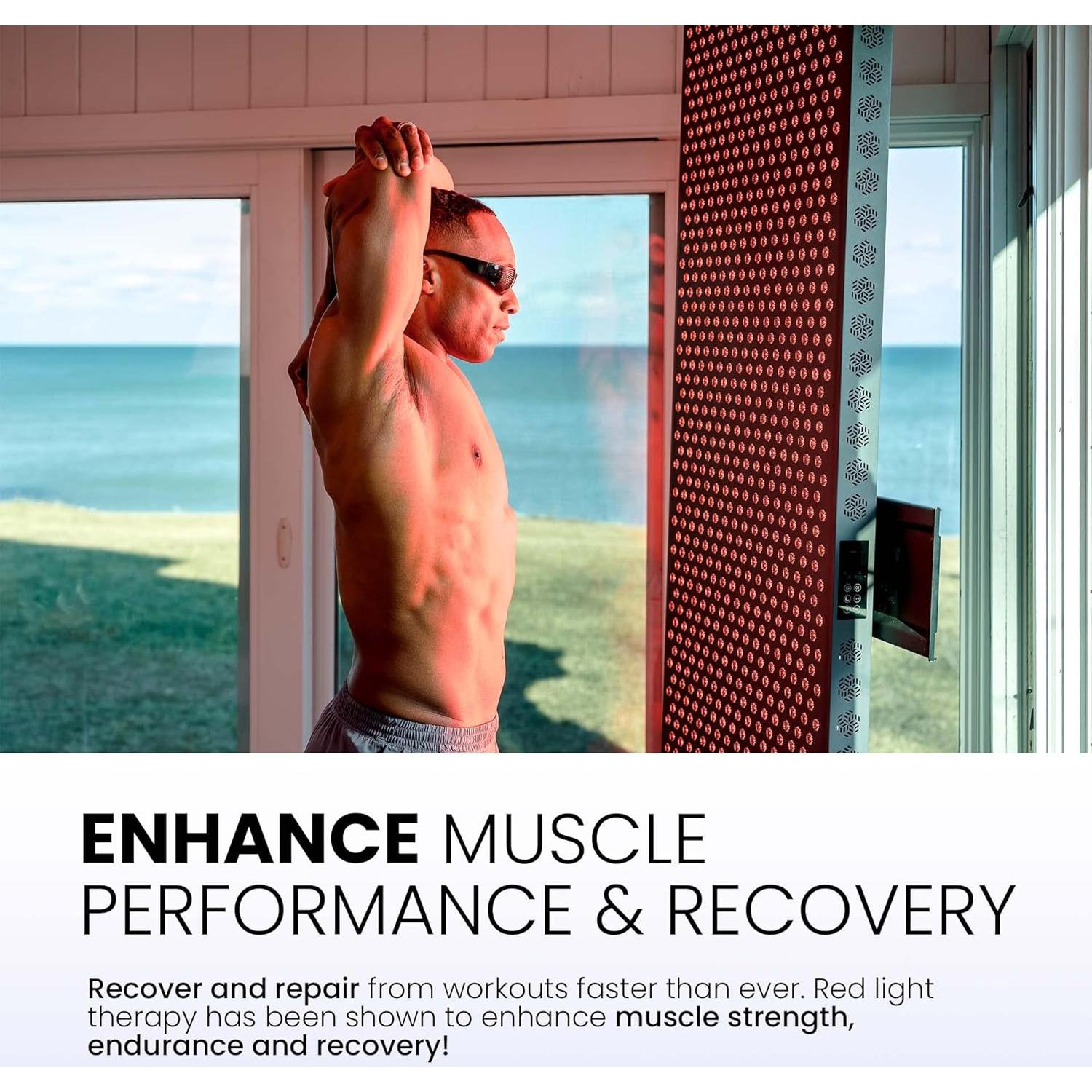 Terapia de Luz Roja Hooga Ultra360, 72 LEDs Cuádruple Chip