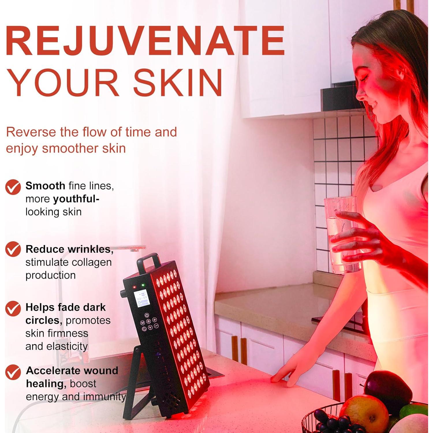 Panel de Terapia de Luz Roja BLISSCO BN-60 60 LEDs 105W