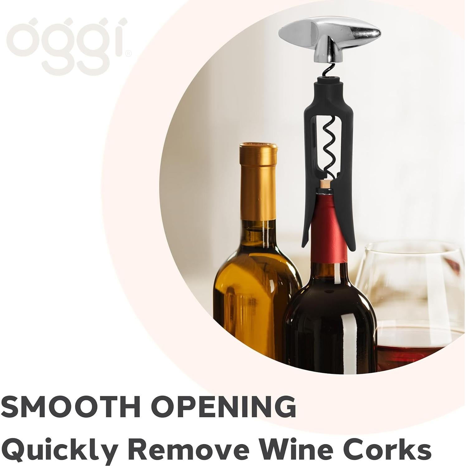 Sacacorchos Automático OGGI Acero Inoxidable 21,59 cm