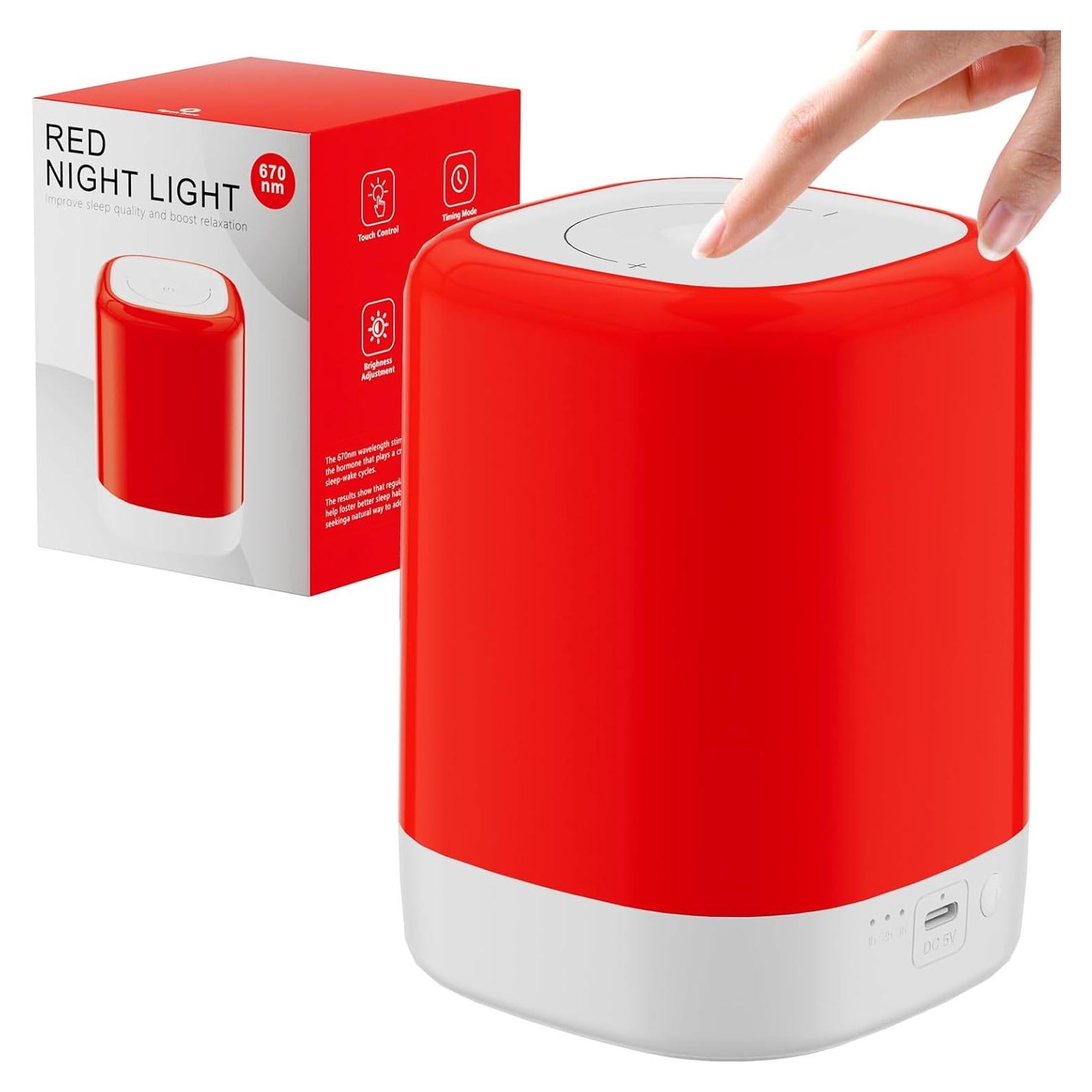 Lámpara de Terapia de Luz Roja Anzqul 670nm para Sueño