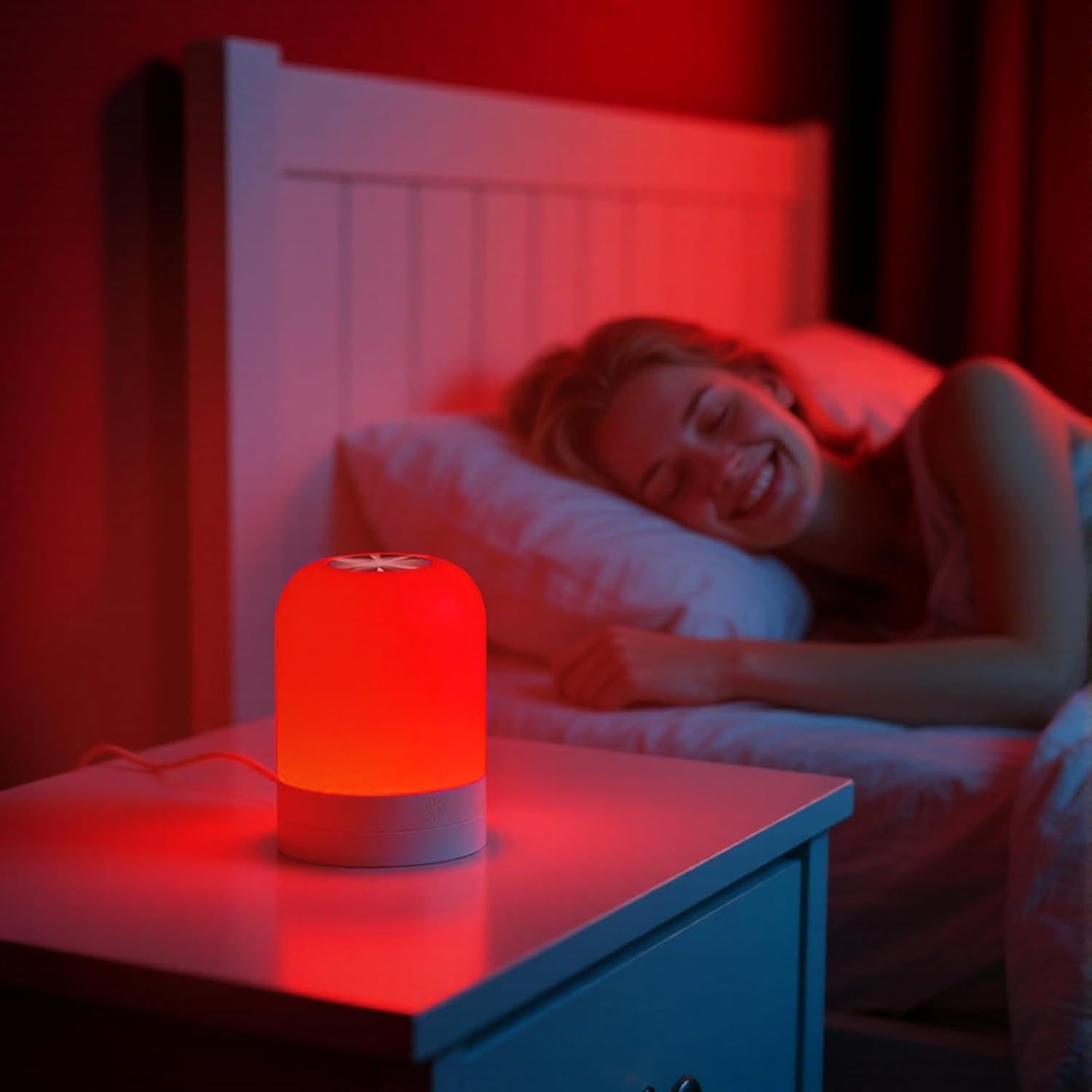 Lámpara Luz Roja para Dormir 670nm FEWCZZC Regulable