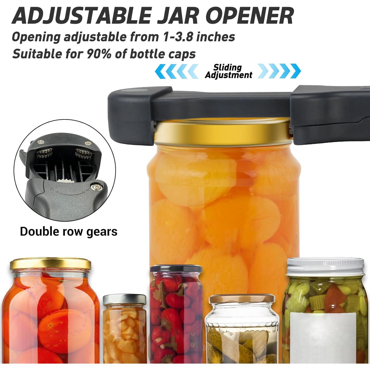 Abridor de Tarros 7 en 1 Banyaa Negro para Personas Mayores