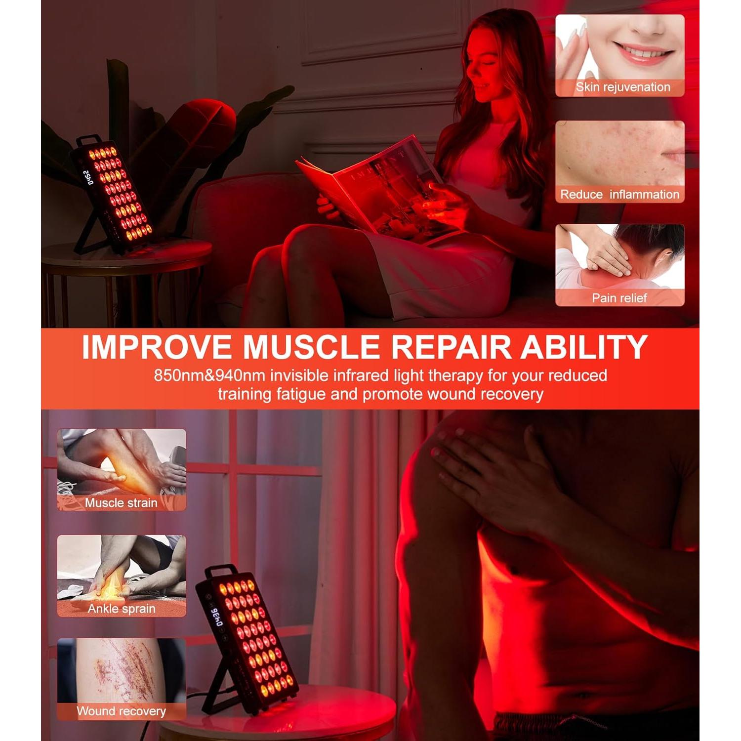 Dispositivo Terapia Luz Roja BLISSCO BN-40 40 LEDs 55W