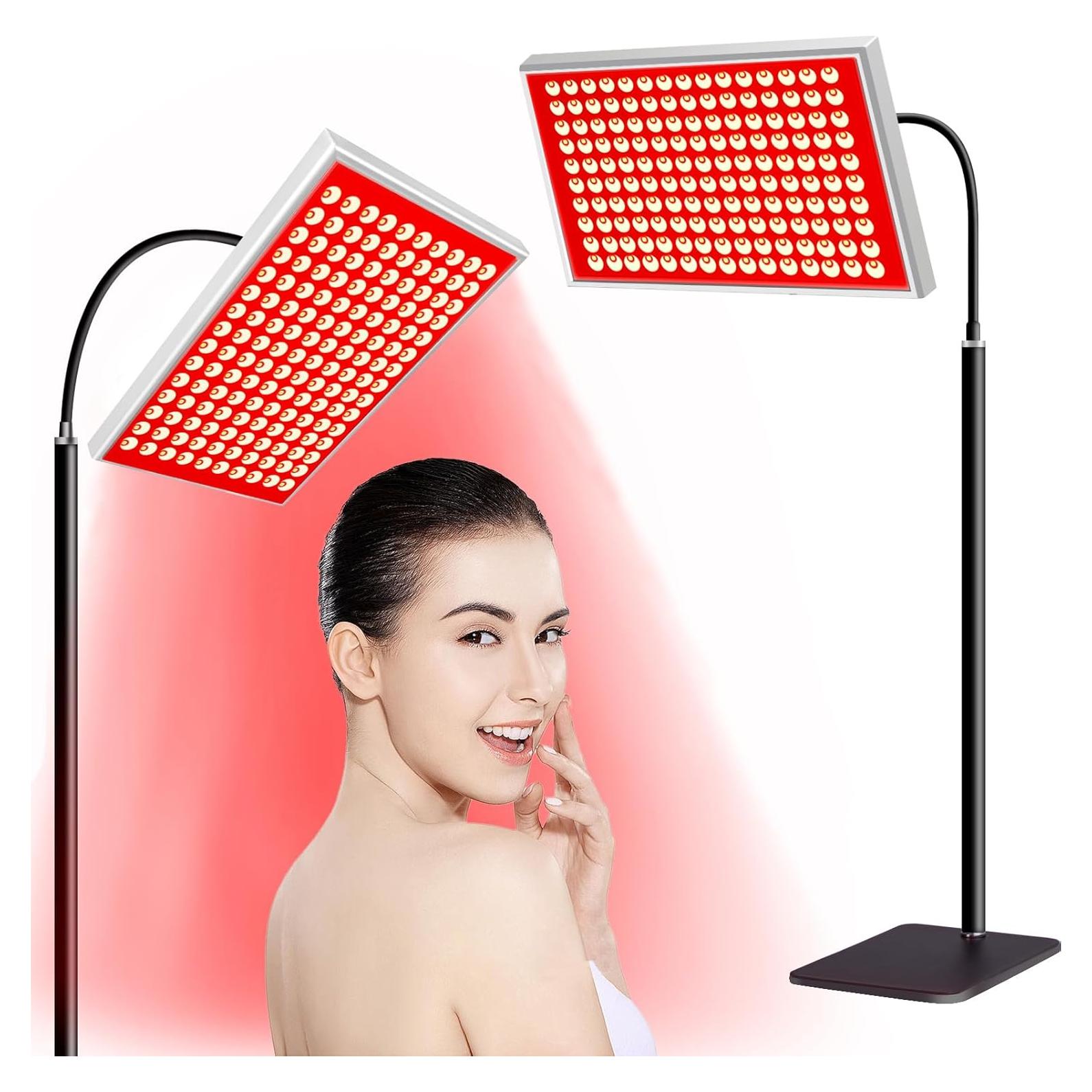 Terapia de Luz Roja y Infrarroja Tuohun 150 LEDs para Cuerpo y Cara