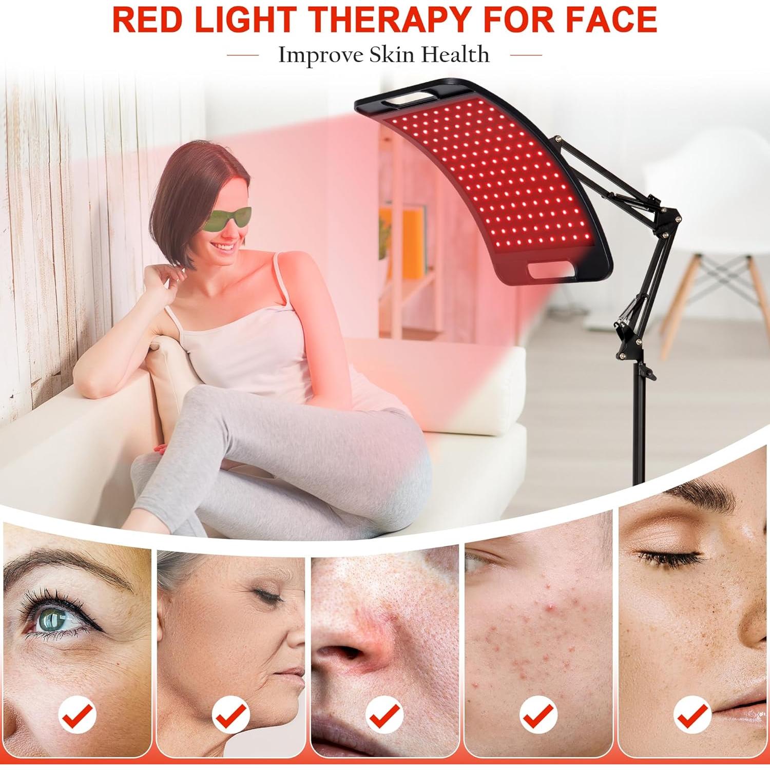 Terapia de Luz Roja SAVILER 660nm y 850nm para Cara y Cuerpo