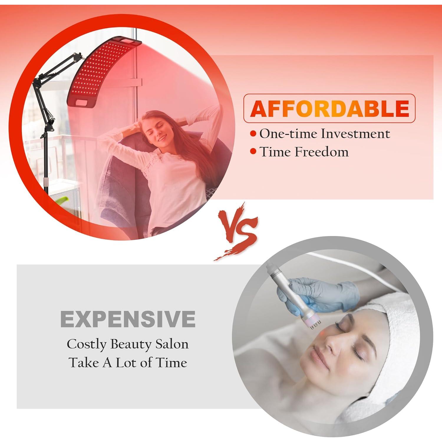 Terapia de Luz Roja SAVILER 660nm y 850nm para Cara y Cuerpo