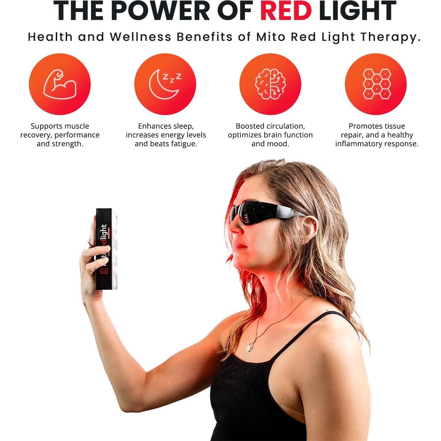 Panel de Luz Roja Mito Mobile - Terapia Inalámbrica Portátil