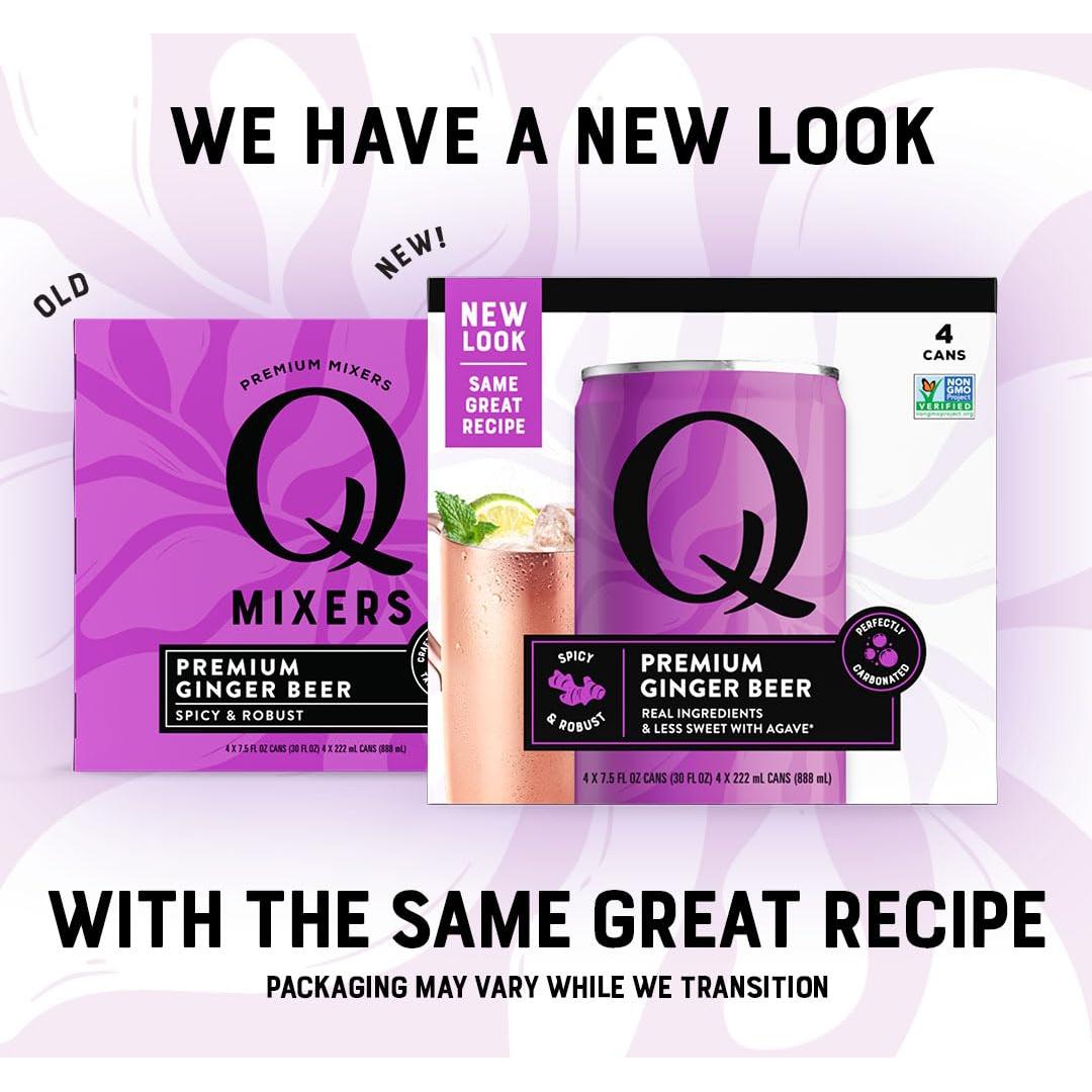 Cerveza de Jengibre Q - 24 Latas de 222 ml - Menos Dulce