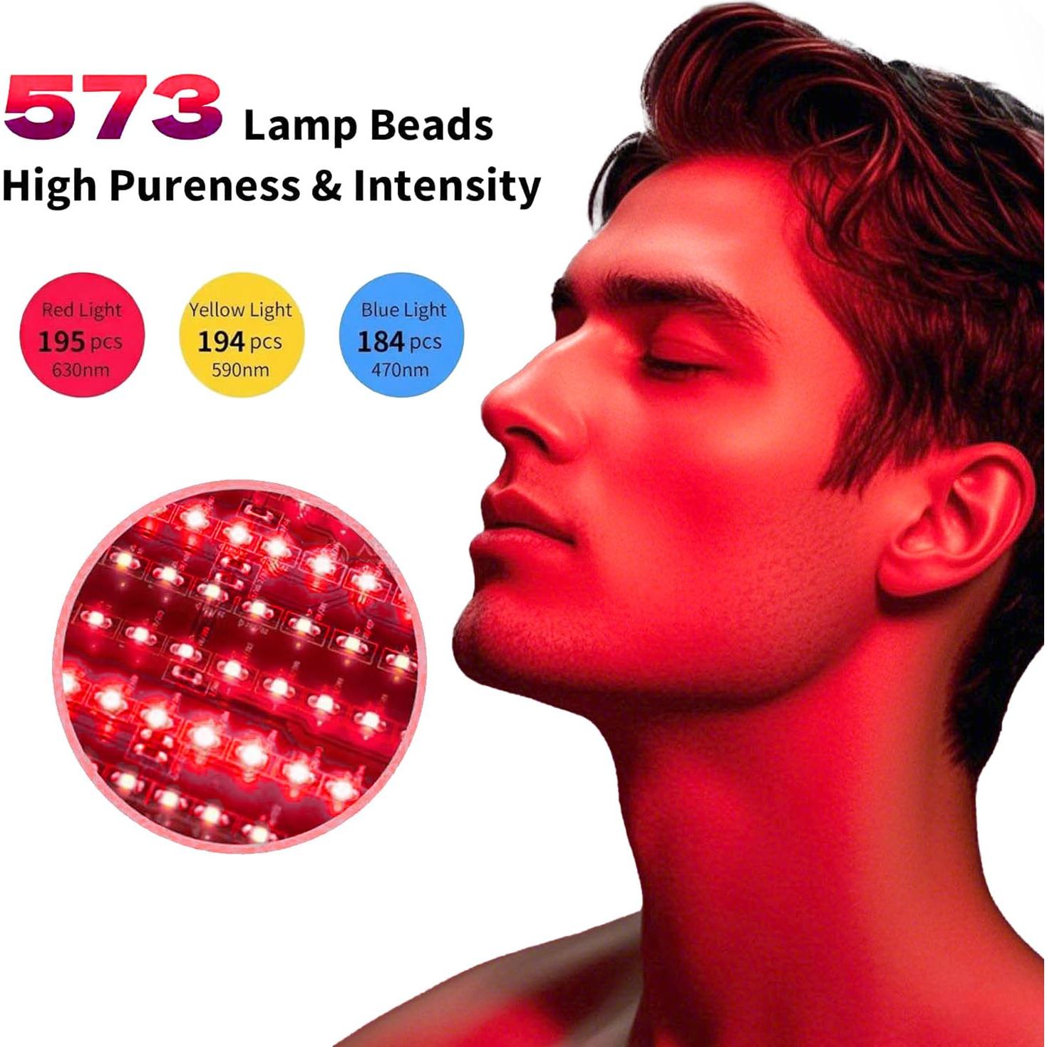 Máscara de Terapia de Luz LED ZOVIE HK209 - Cuidado Facial 7 en 1