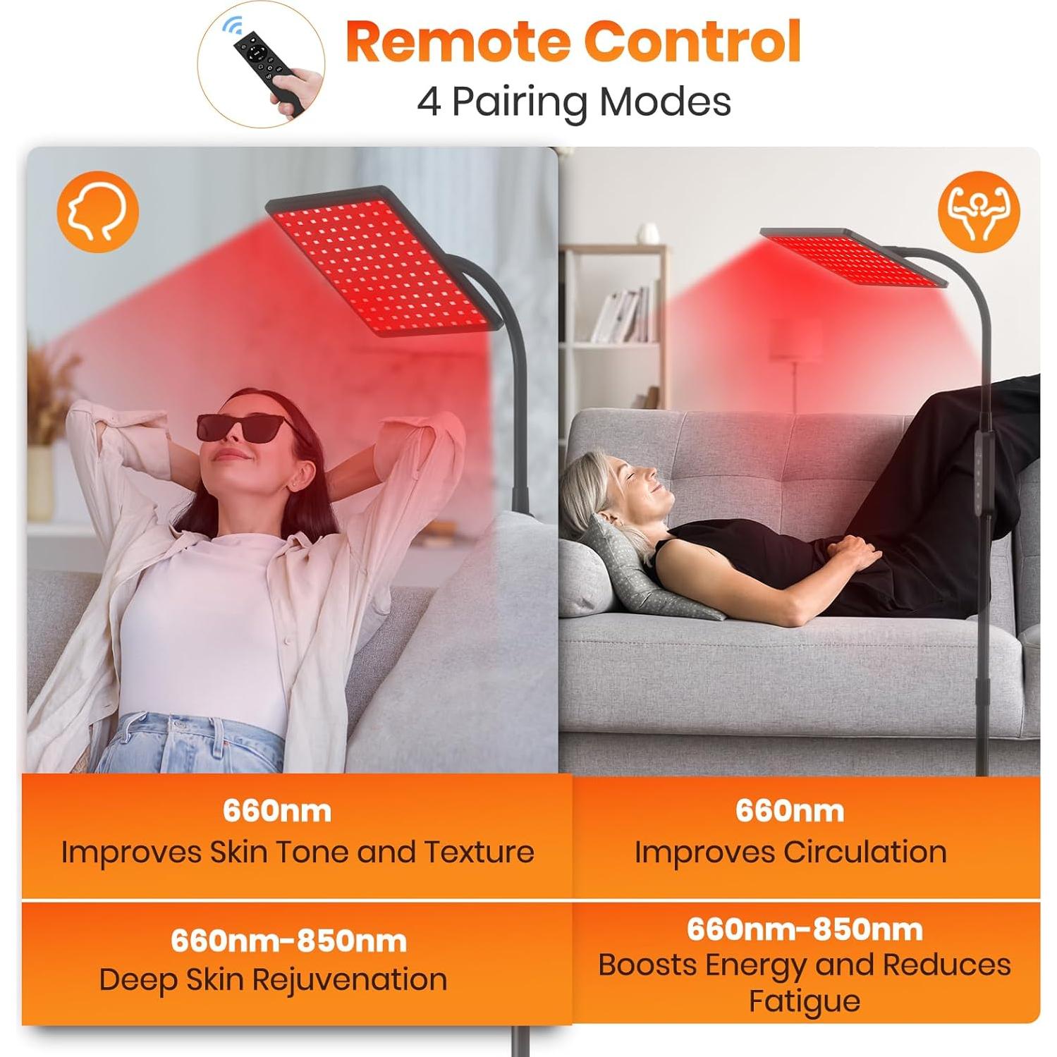 Lámpara de Terapia de Luz Roja RICIAL RT005-1 29x21cm