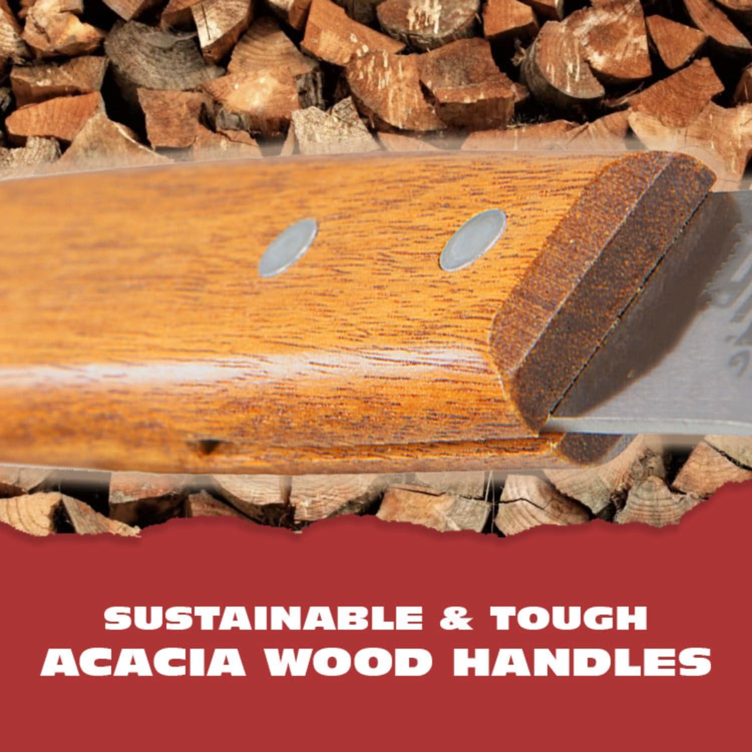 Cepillo y Raspador BBQ-Aid 43 cm Acero Inoxidable Madera