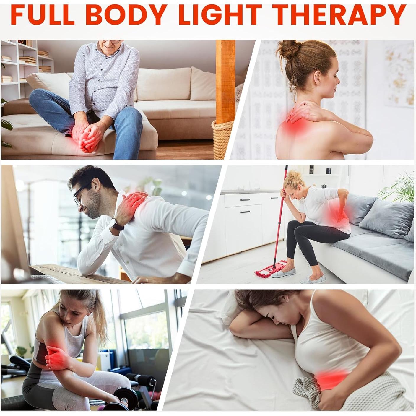 Cinturón de Terapia de Luz Roja Viconor 660nm 850nm Alivio Dolor