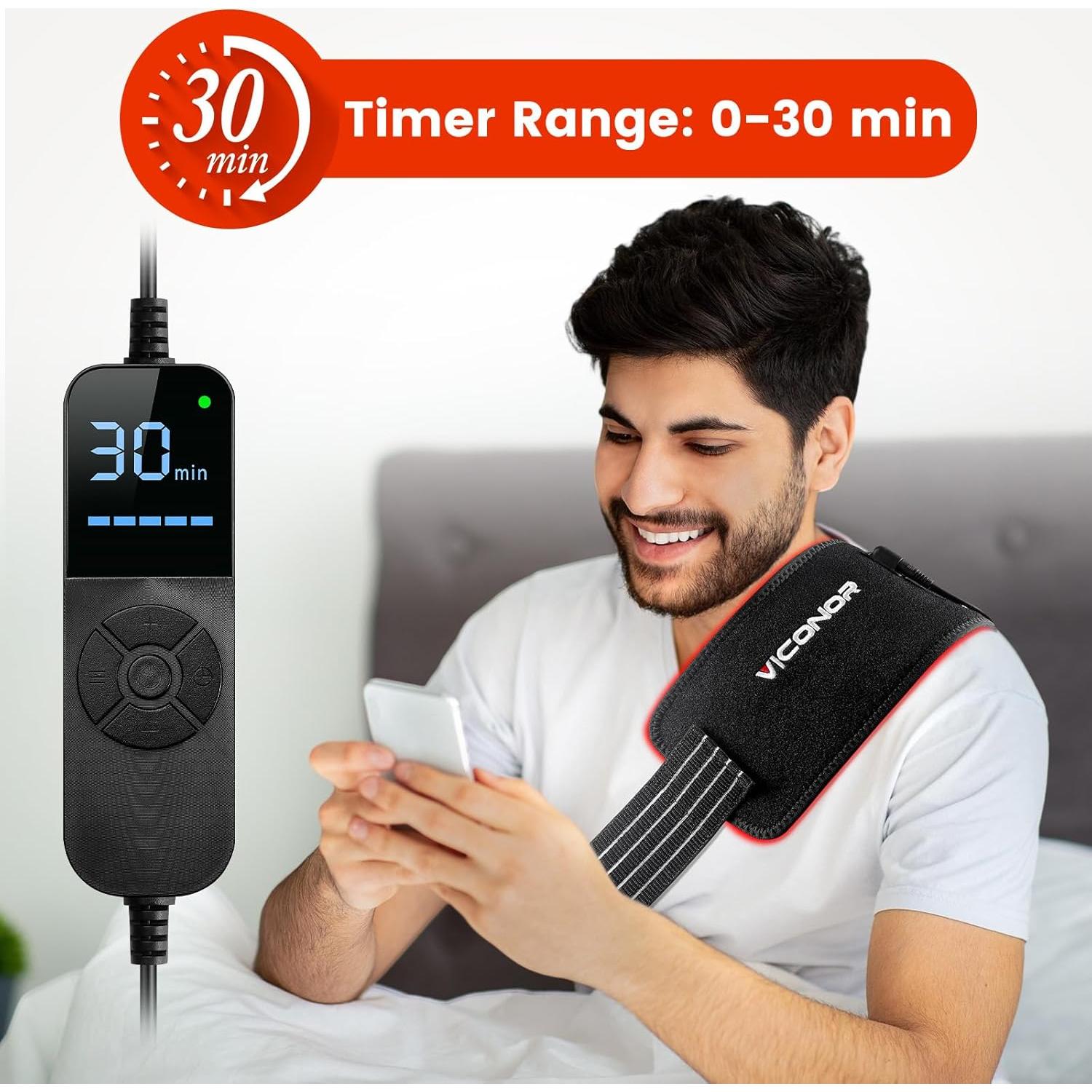 Cinturón de Terapia de Luz Roja Viconor 660nm 850nm Alivio Dolor