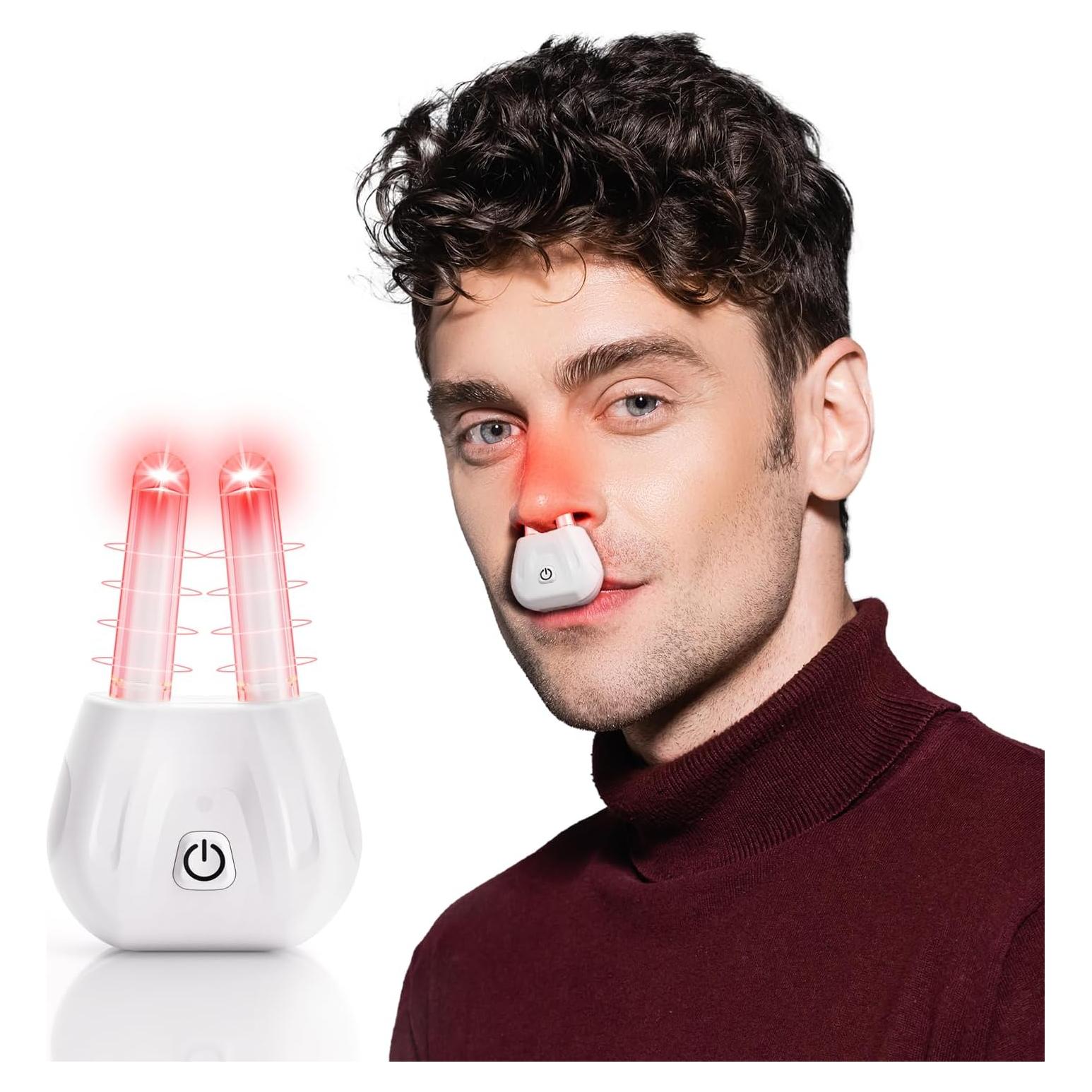 Terapia de Luz Roja Portátil Scienlodic para Nariz - Blanco
