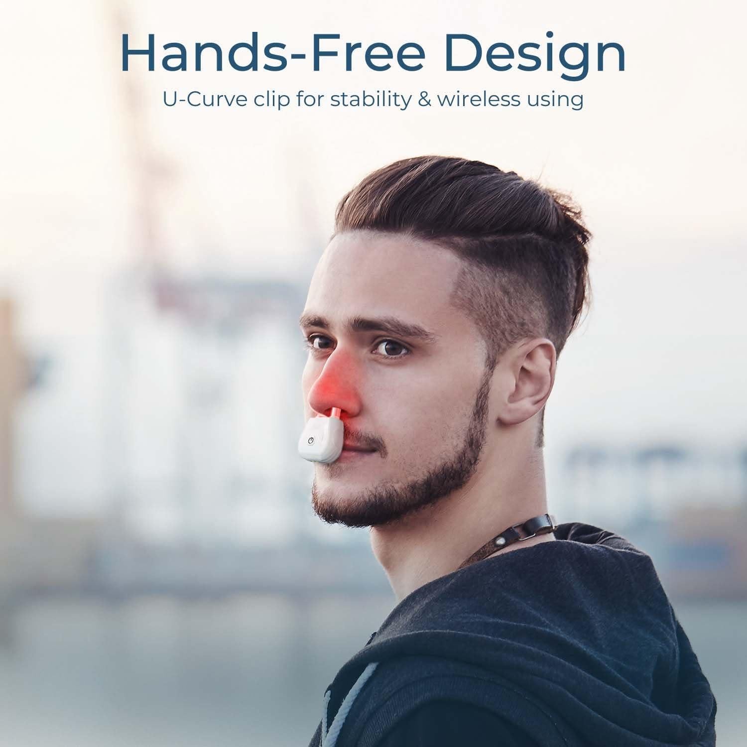 Terapia de Luz Roja Portátil Scienlodic para Nariz - Blanco