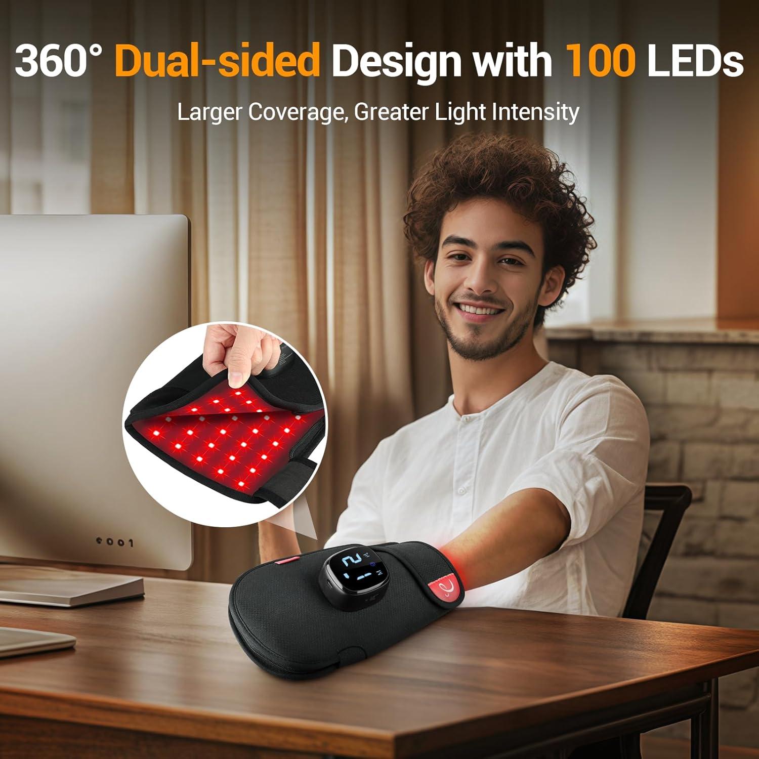 Guante de terapia de luz roja Comfytemp 5000mAh 13W