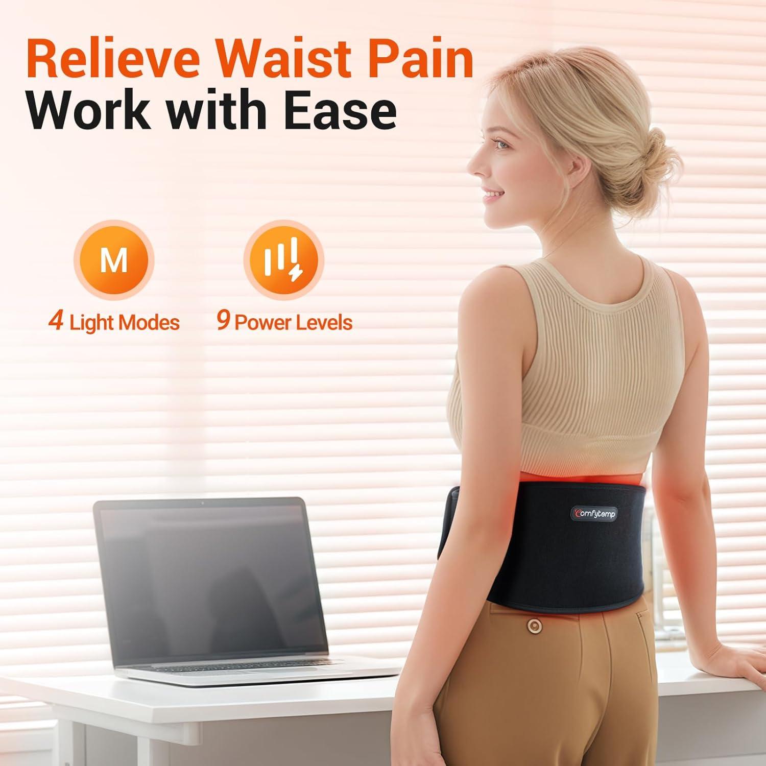 Cinturón de Terapia de Luz Roja Comfytemp 5000mAh 13W