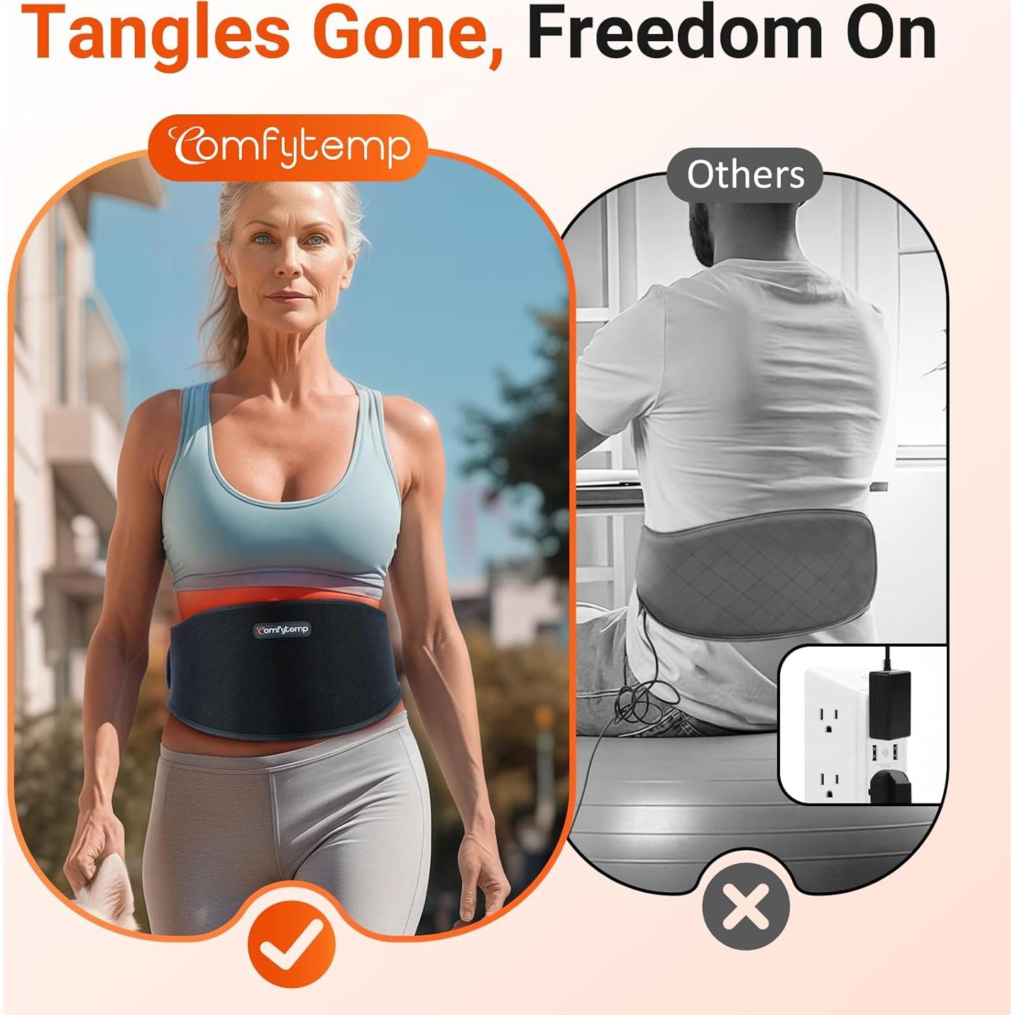 Cinturón de Terapia de Luz Roja Comfytemp 5000mAh 13W