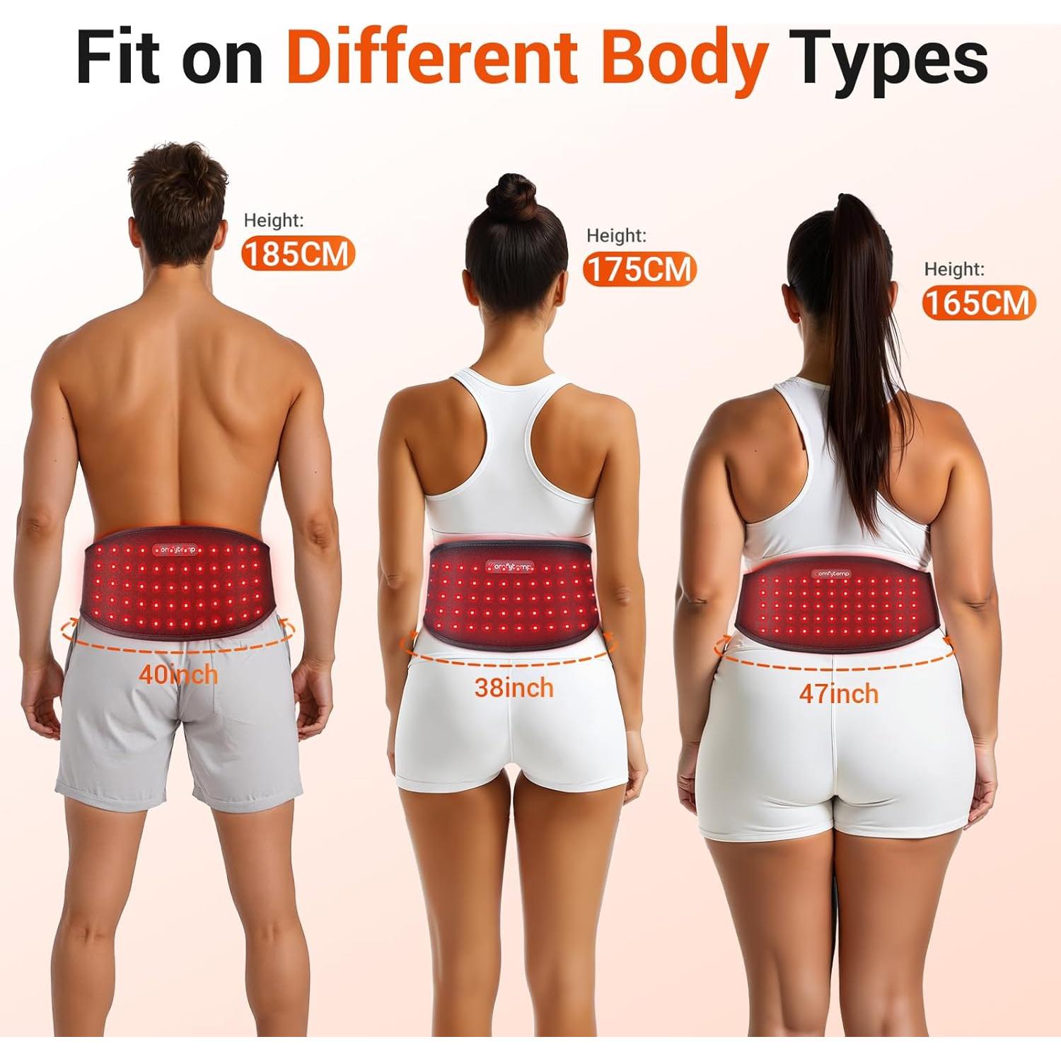 Cinturón de Terapia de Luz Roja Comfytemp 5000mAh 13W