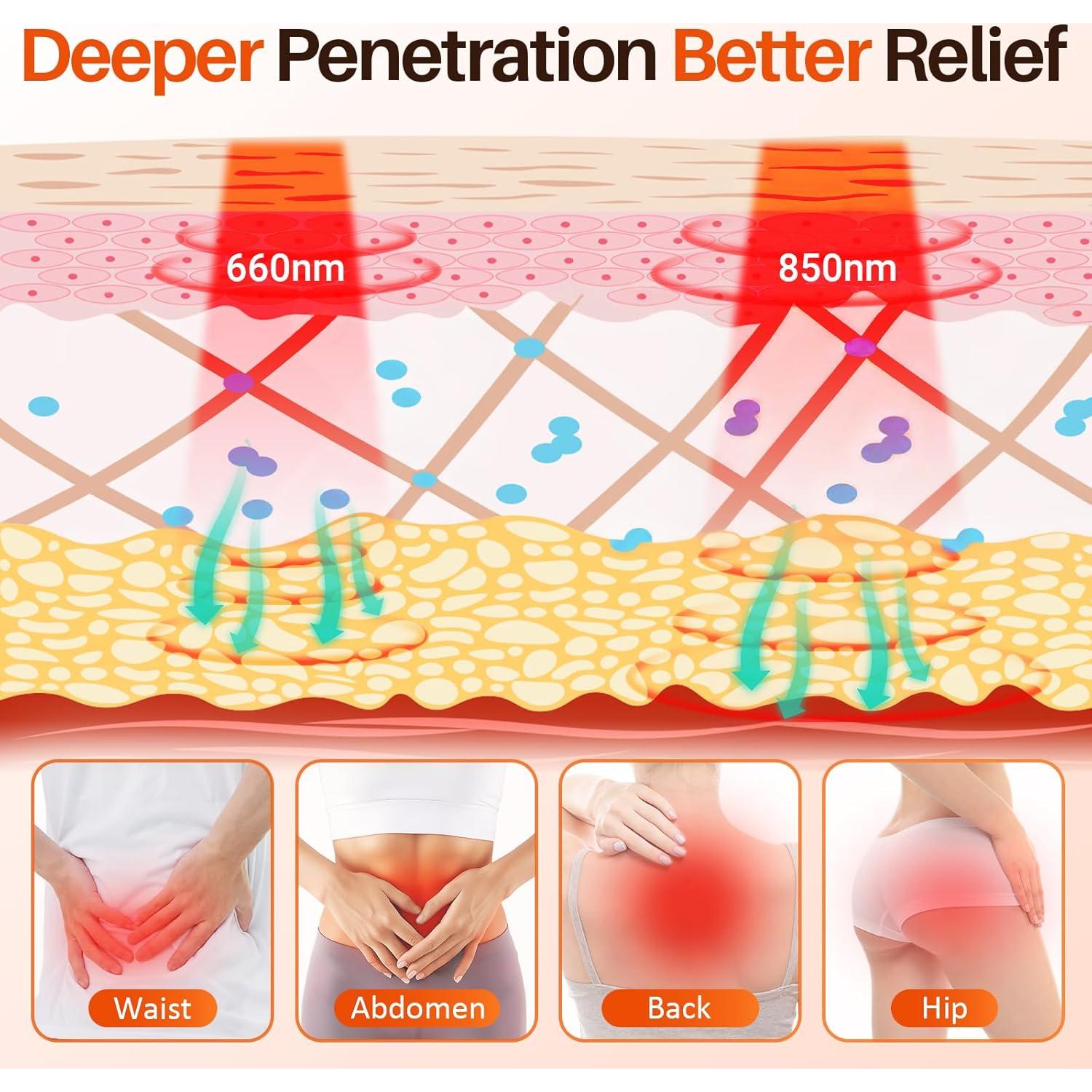 Cinturón de Terapia de Luz Roja Comfytemp 5000mAh 13W