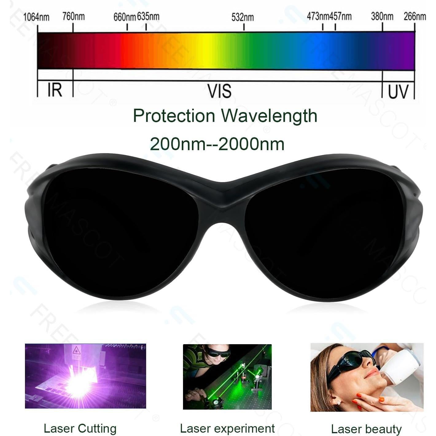 Gafas de Terapia de Luz Roja FreeMascot IPL 200-2000nm