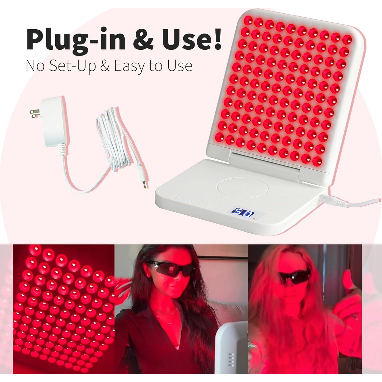 Lámpara de Terapia de Luz Roja SHONE M156138RLT 110 LEDs