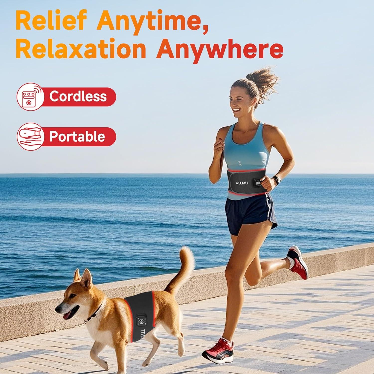 Cinturón Terapia Luz Roja WEETALL 130cm Alivio Dolor