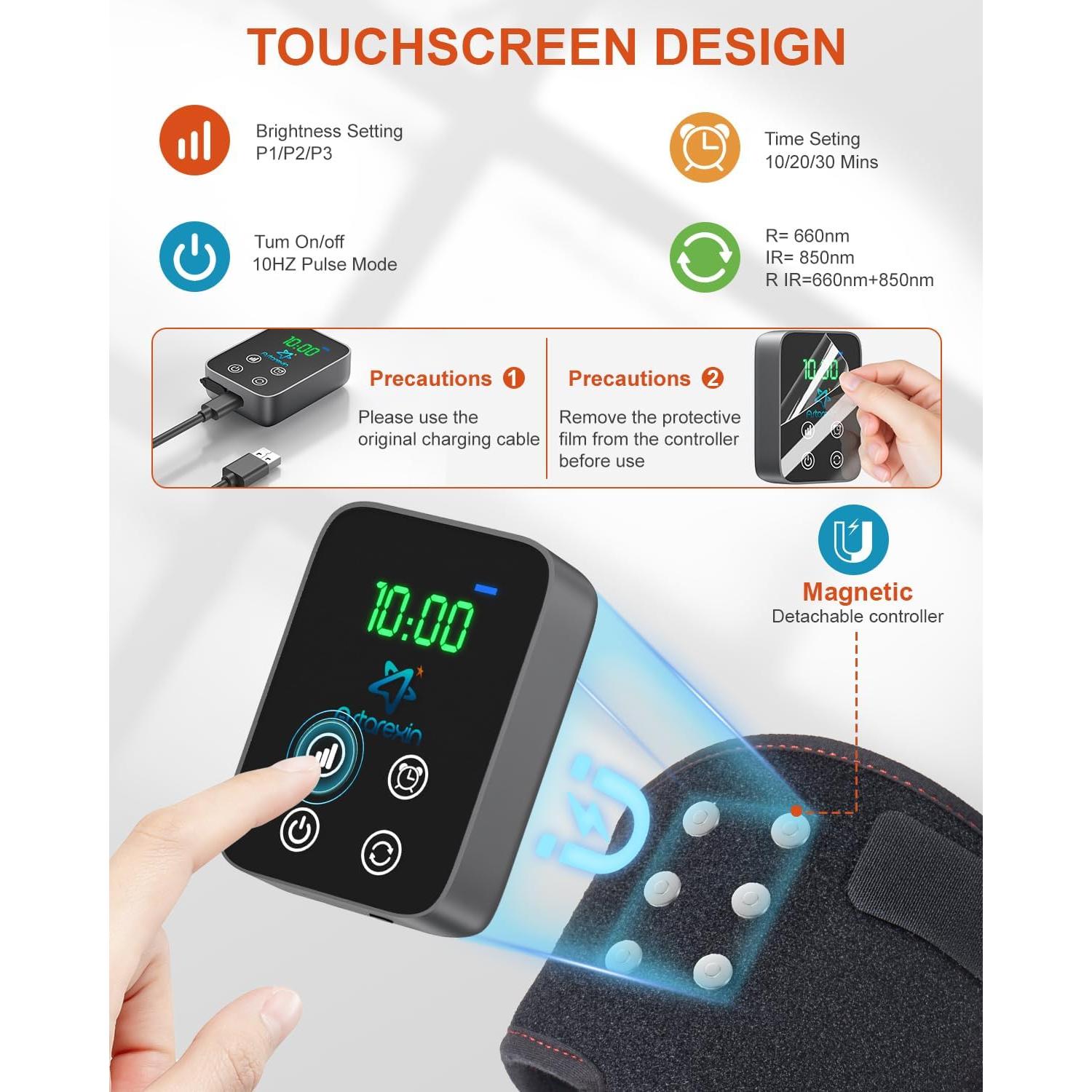 Férula de Rodilla Inalámbrica Astarexin con Luz Roja 660nm 850nm