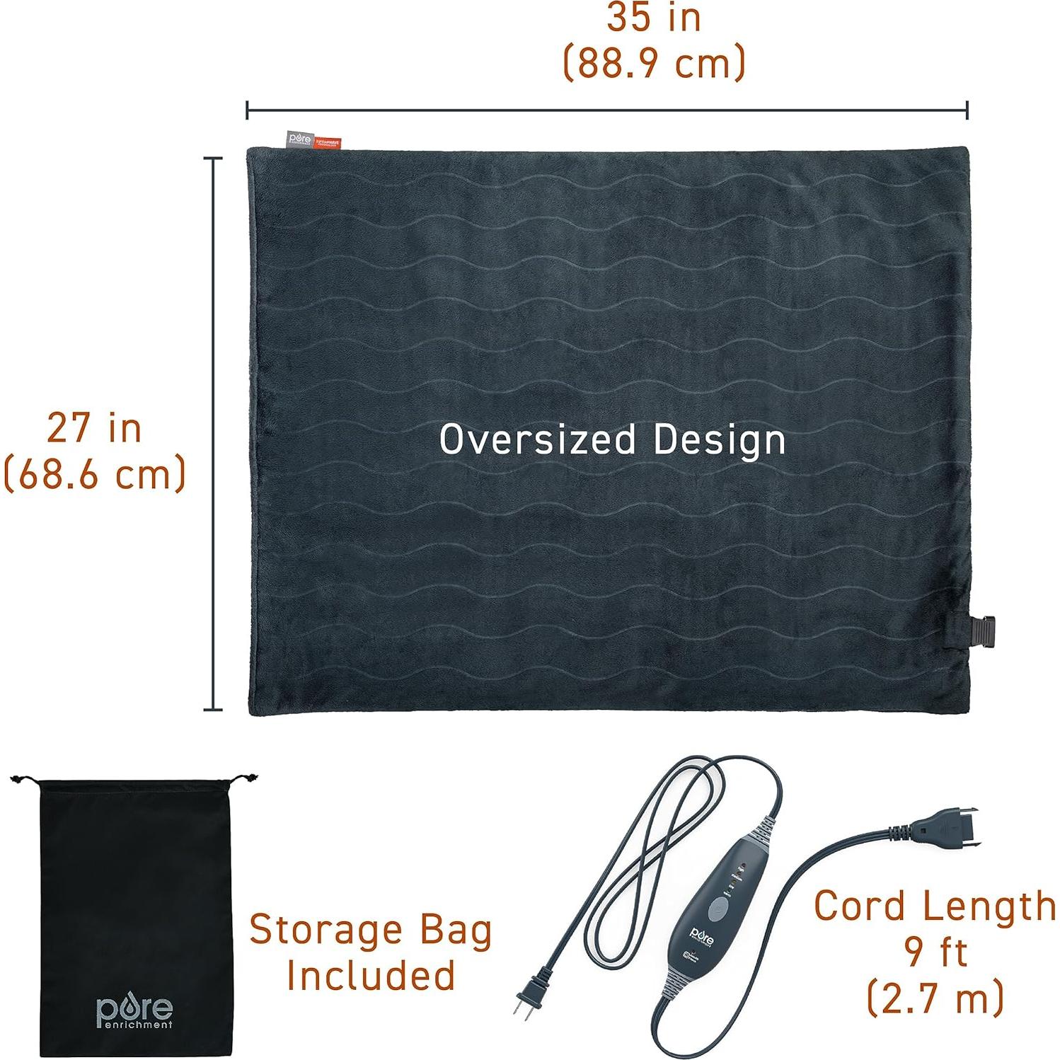 Almohadilla de Calor Infrarrojo Lejano Pure Enrichment 89 x 68 cm
