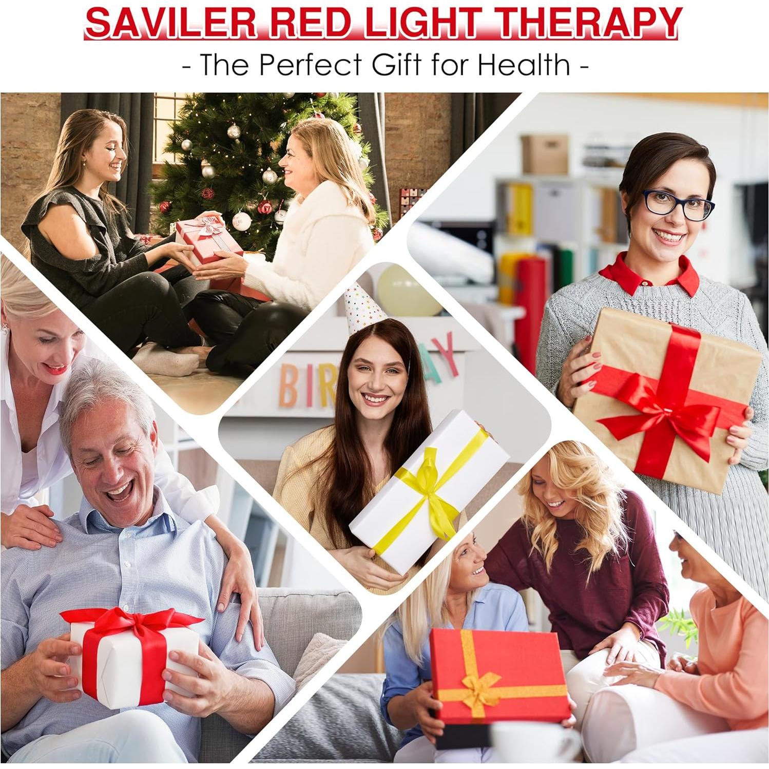 Lámpara de Terapia de Luz Roja SAVILER Doble Cabeza 660nm 850nm