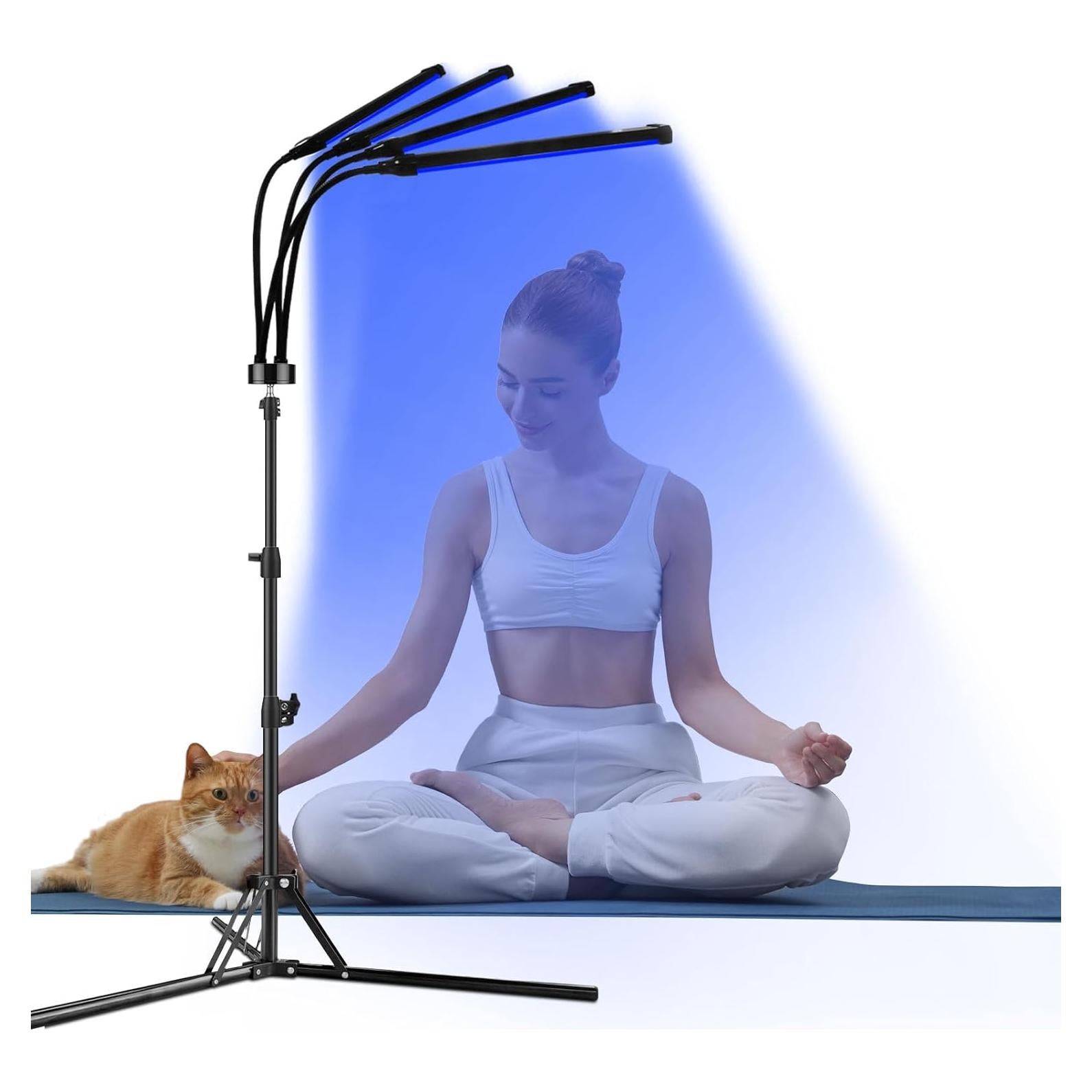 Terapia de Luz Roja y Azul Shyineyou con Trípode 415nm 660nm 850nm