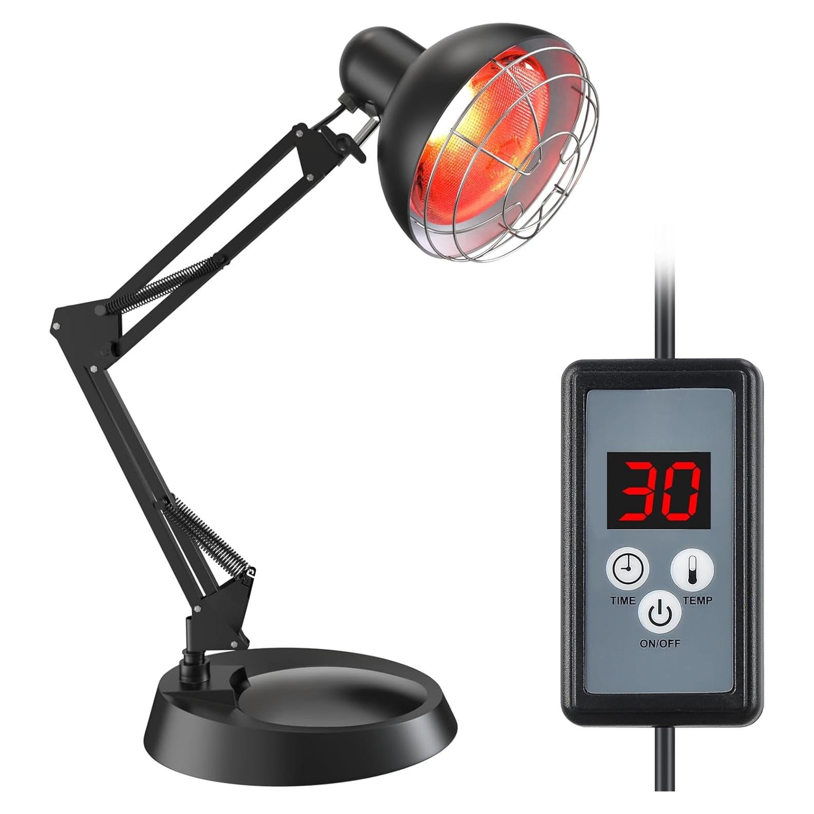 Lámpara de Calor Infrarroja Hoakya 150W con Soporte Ajustable