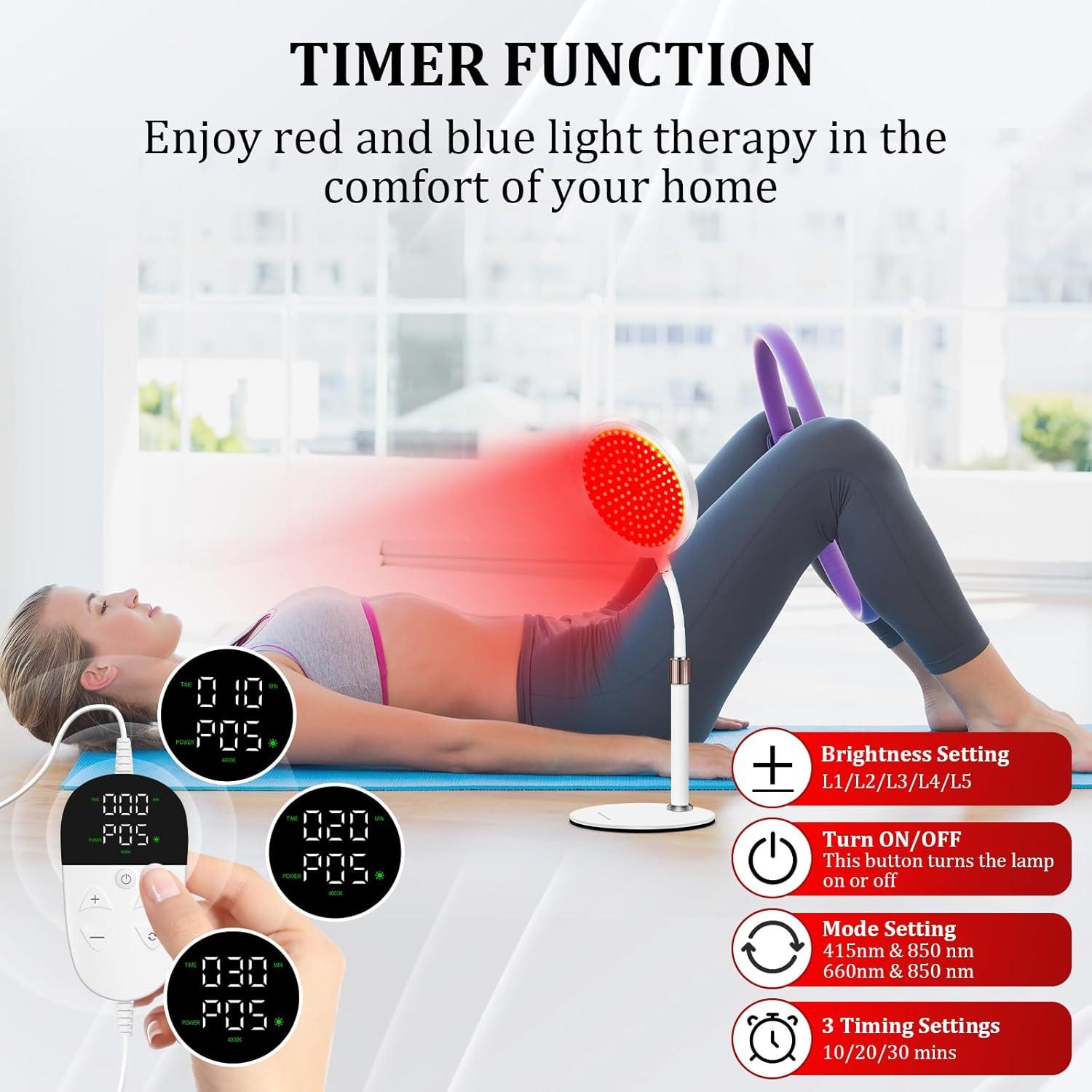 Terapia de Luz Roja y Azul 100 LEDs Dongguan 415/660/850nm