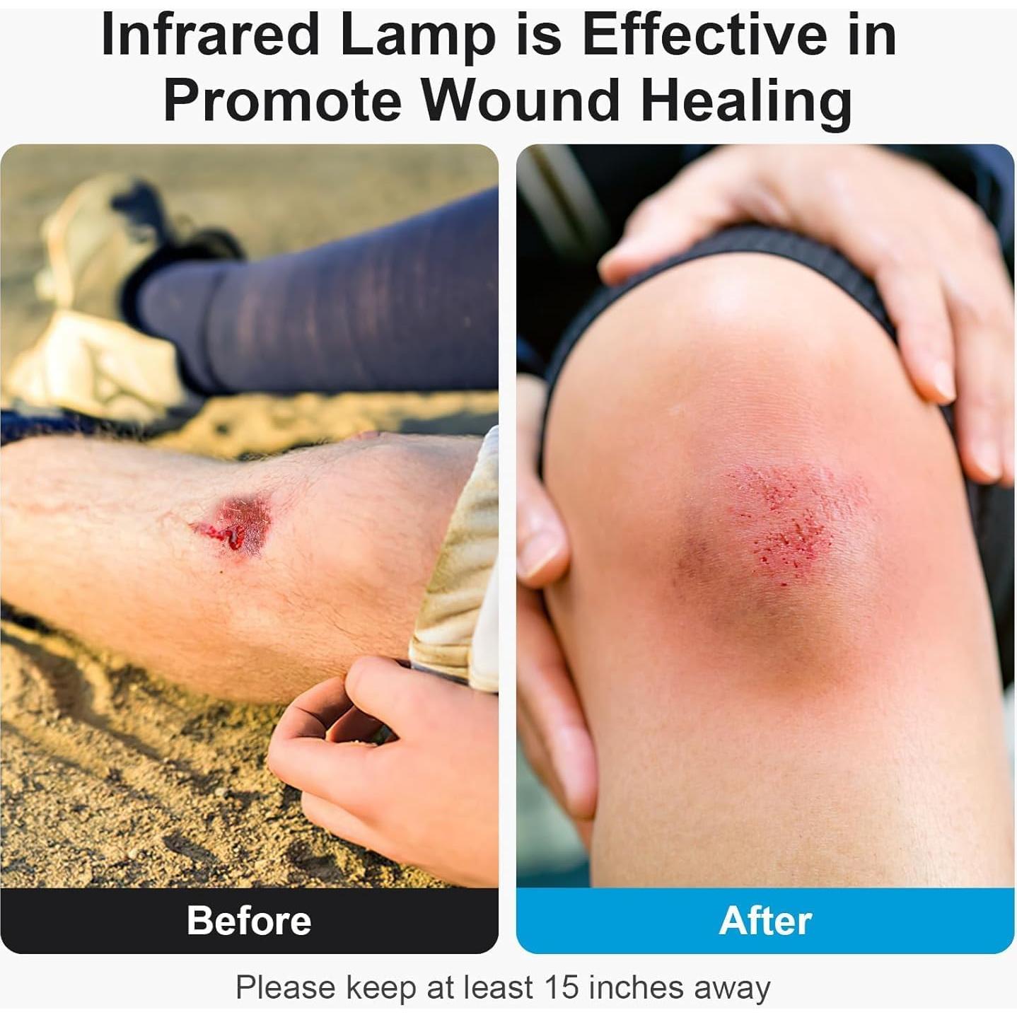 Lámpara de Calor Infrarroja Hozpsfr 150W Ajustable para Humanos y Mascotas