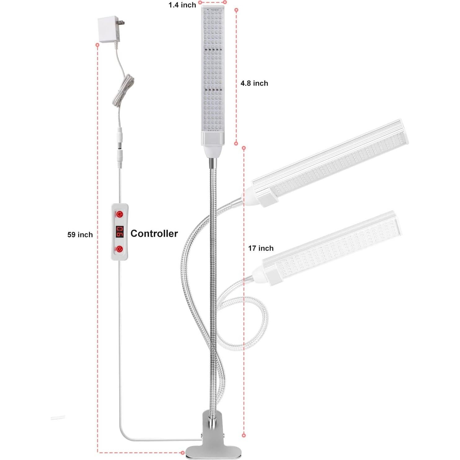 Lámpara de Terapia de Luz Roja MAINENG M7666 660nm LED