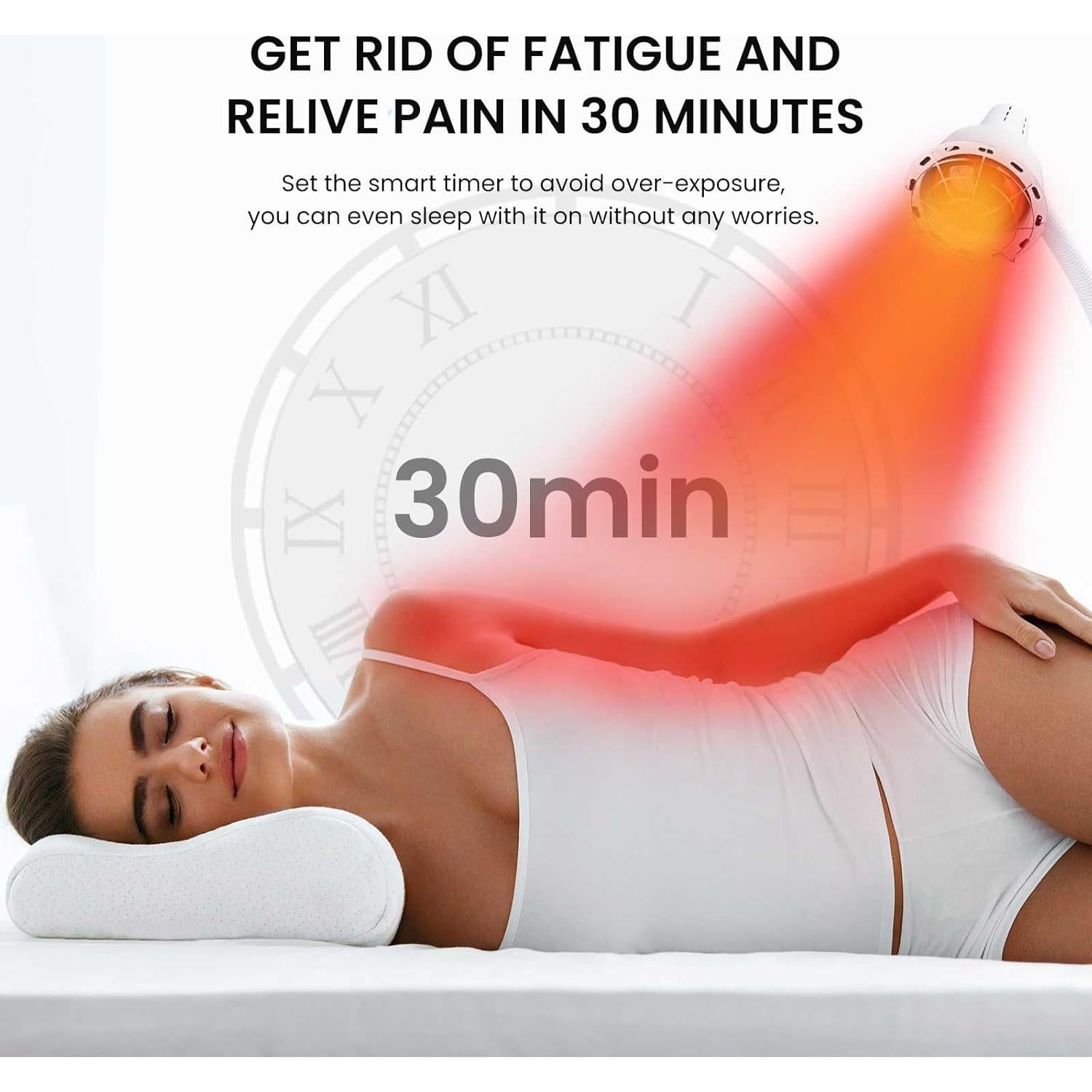 Lámpara de Terapia de Luz Roja YUNCHI 275W con Control Remoto