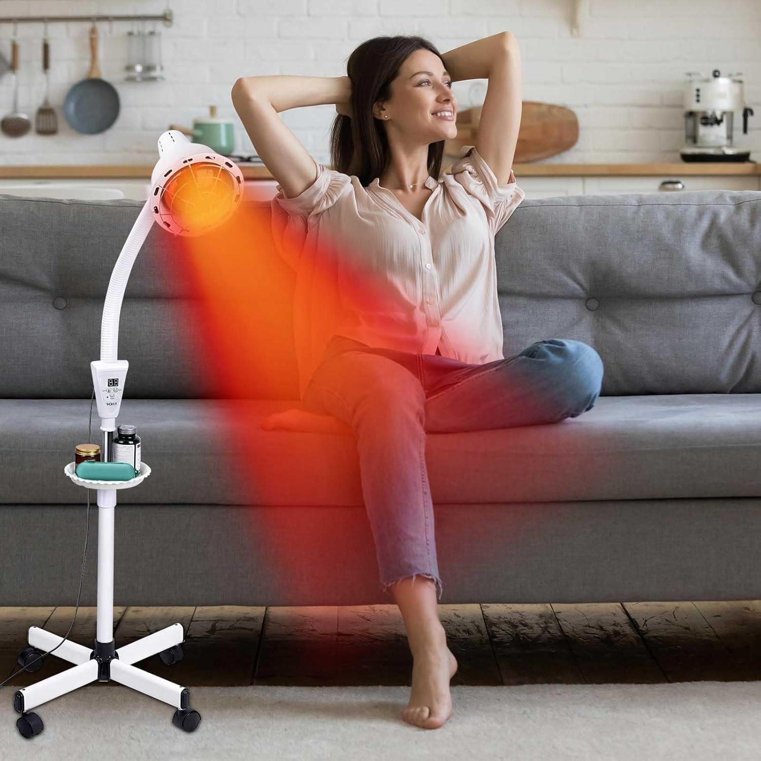 Lámpara de Terapia de Luz Roja YUNCHI 275W con Control Remoto