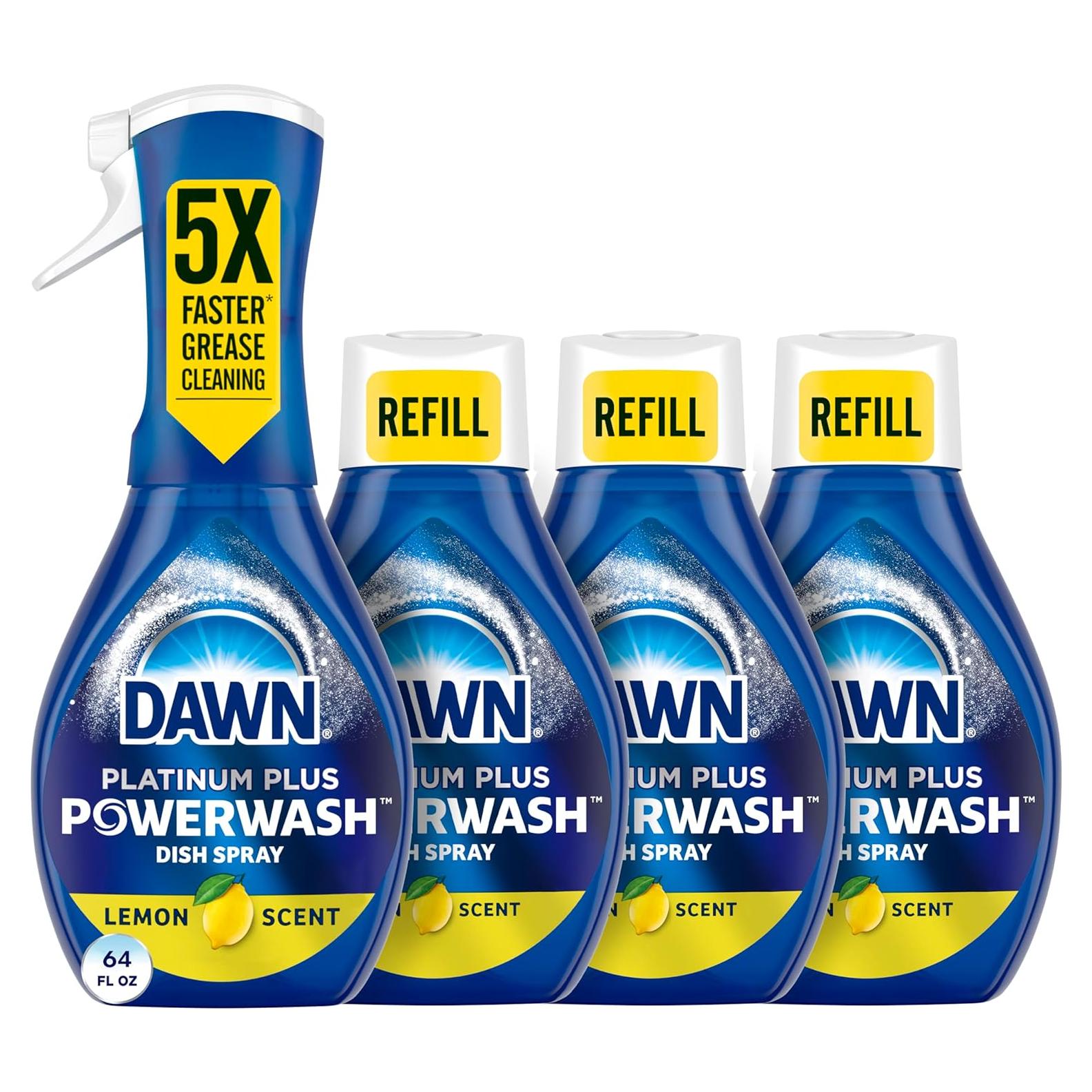 Dawn Powerwash Spray Jabón para Platos Limón 4x473ml