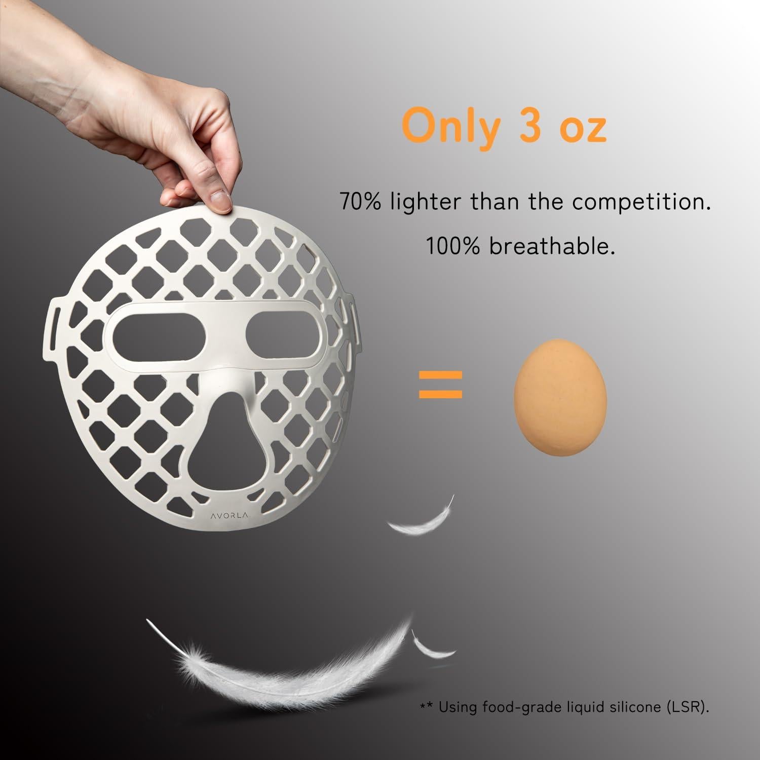 Máscara LED de Belleza AROZA KFB265 - Terapia Luz Roja y Azul